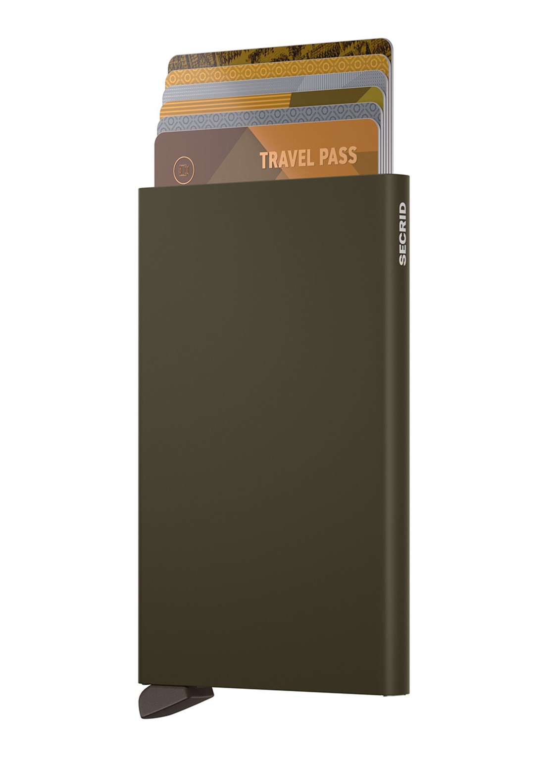 Secrid Cardprotector pasjeshouder van aluminium - voorkant 2 bruin