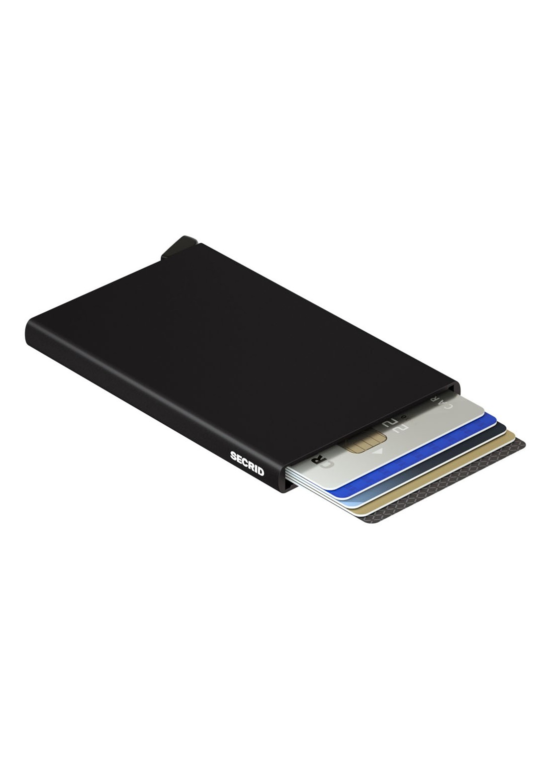 Secrid Cardprotector Wallet pasjeshouder van aluminium - achterkant 3 zwart