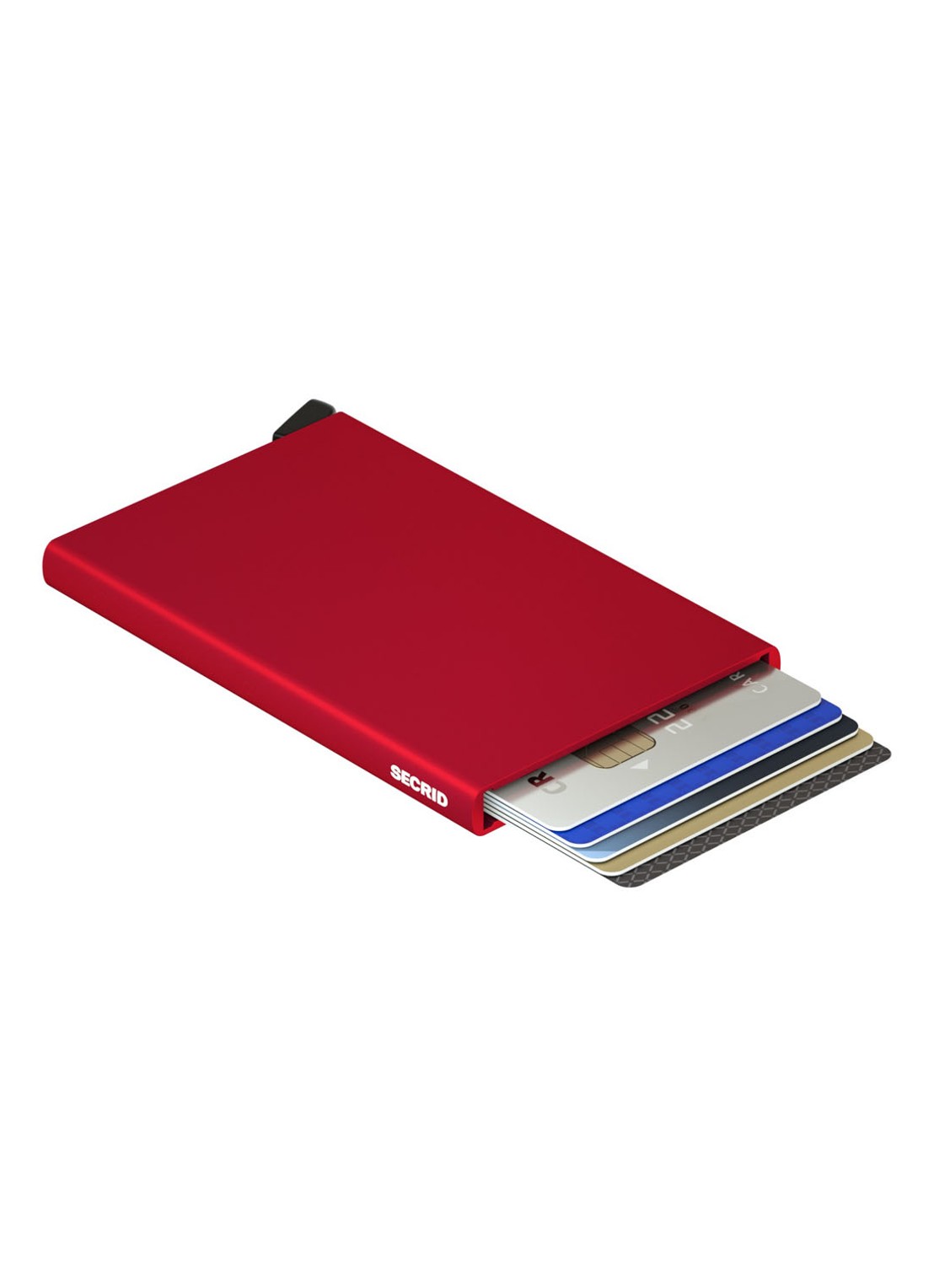 Secrid Cardprotector Wallet pasjeshouder van aluminium - achterkant steenrood