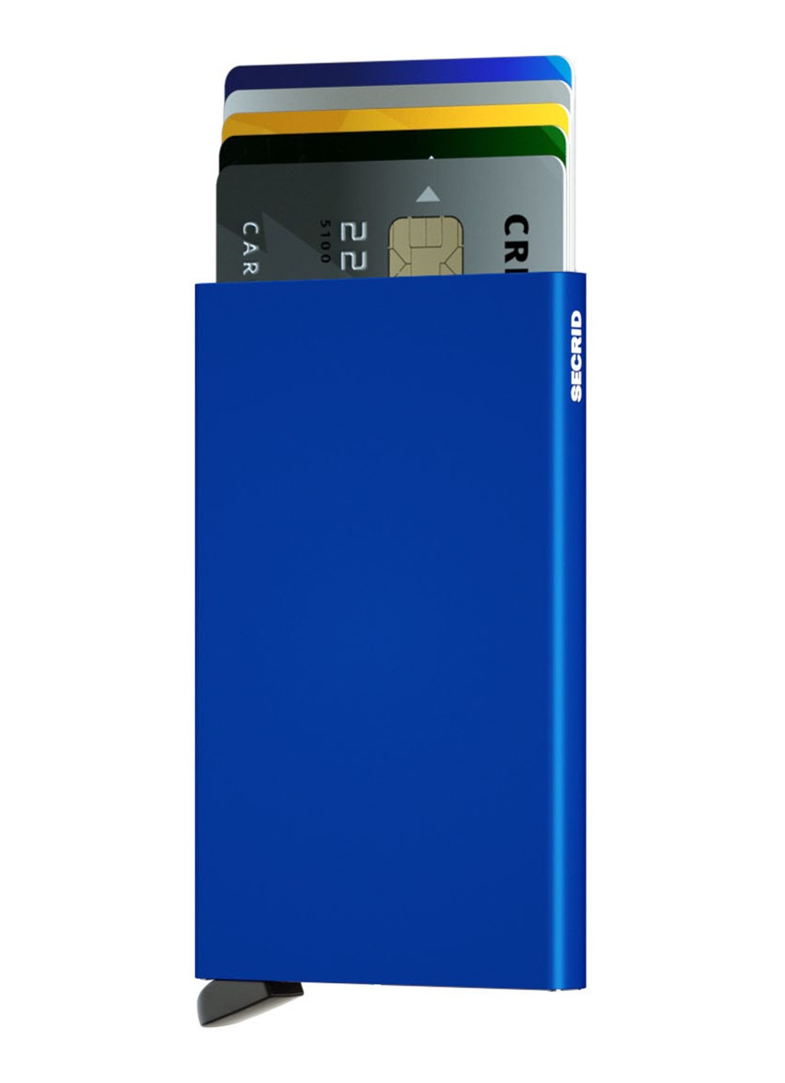 Secrid Cardprotector Wallet pasjeshouder van aluminium - voorkant 3 blauw