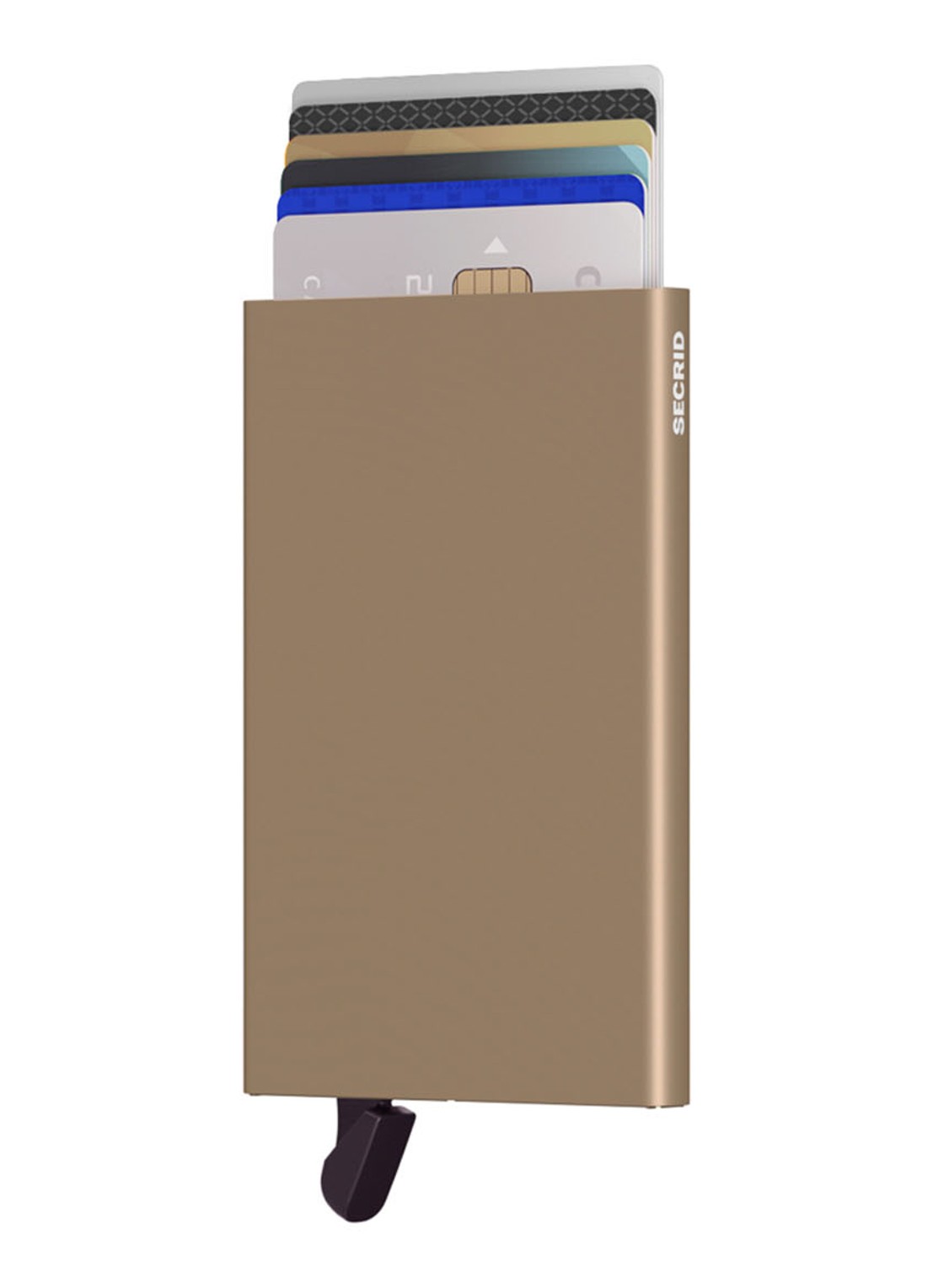 Secrid Cardprotector Wallet pasjeshouder van aluminium - voorkant 2 beige
