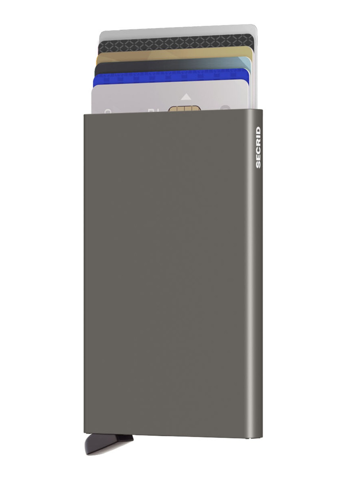 Secrid Cardprotector Wallet pasjeshouder van aluminium - voorkant 2 grijs