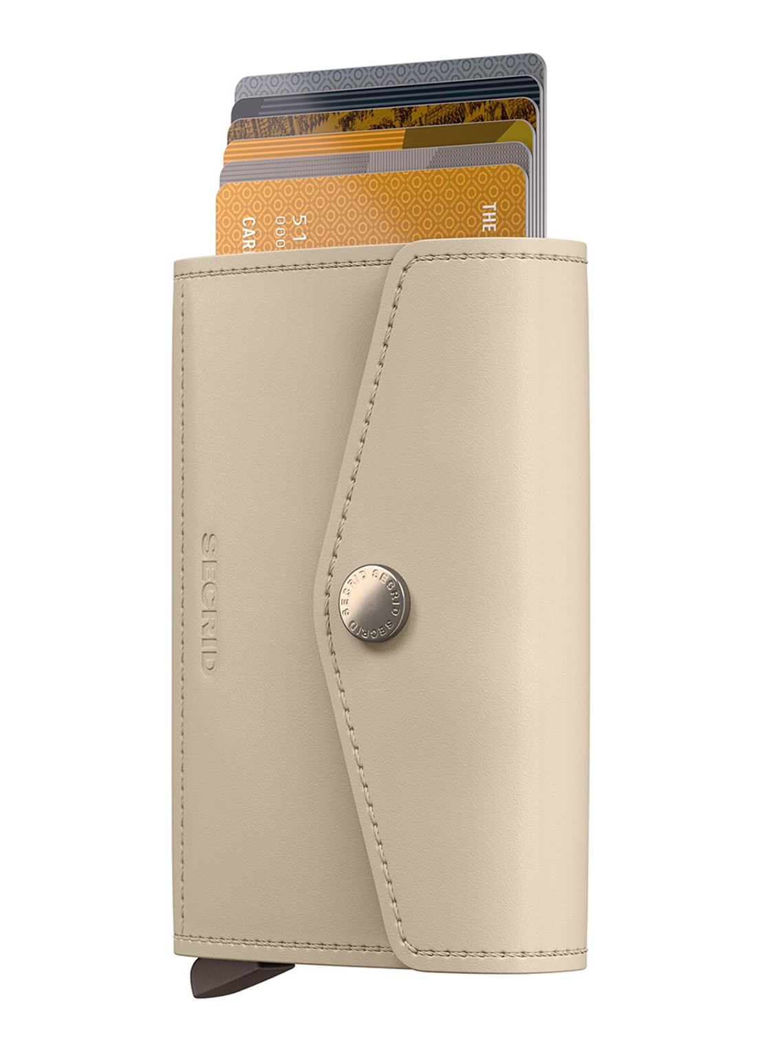 Secrid Envelloppe Original pasjeshouder van leer - voorkant 4 taupe