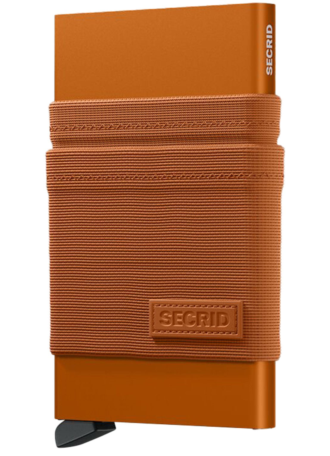 Secrid Flexwallet pasjeshouder van aluminium - achterkant 3 orange