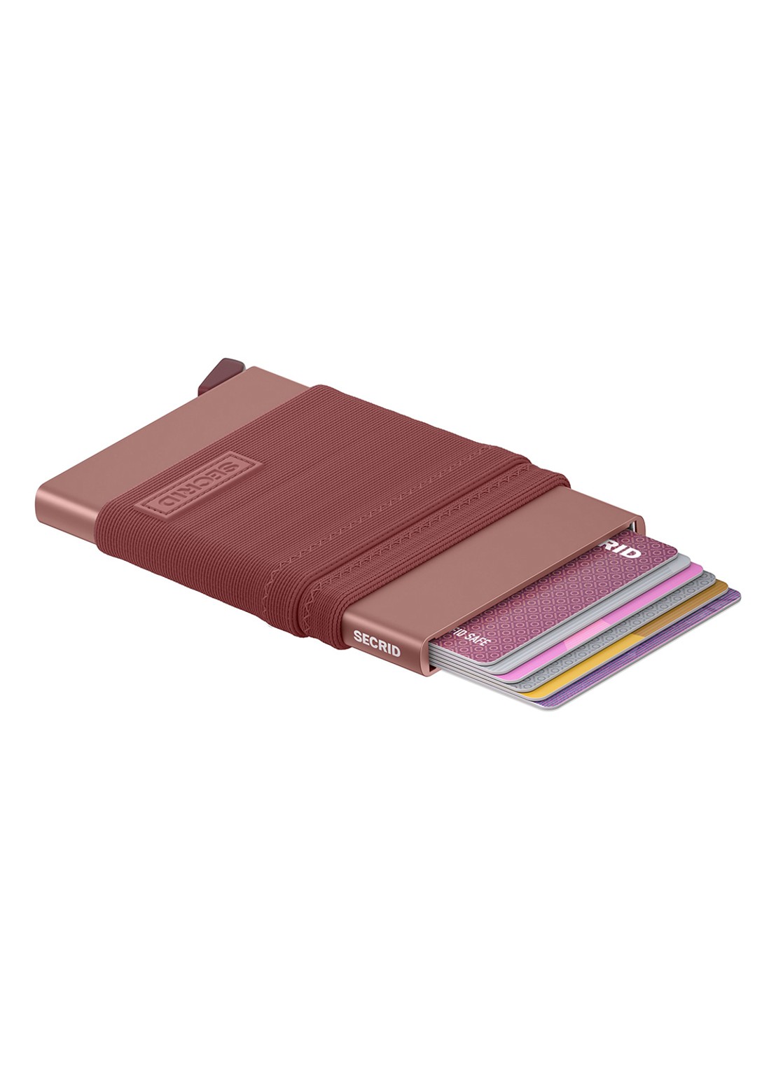 Secrid Flexwallet pasjeshouder van aluminium - voorkant 3 oudroze