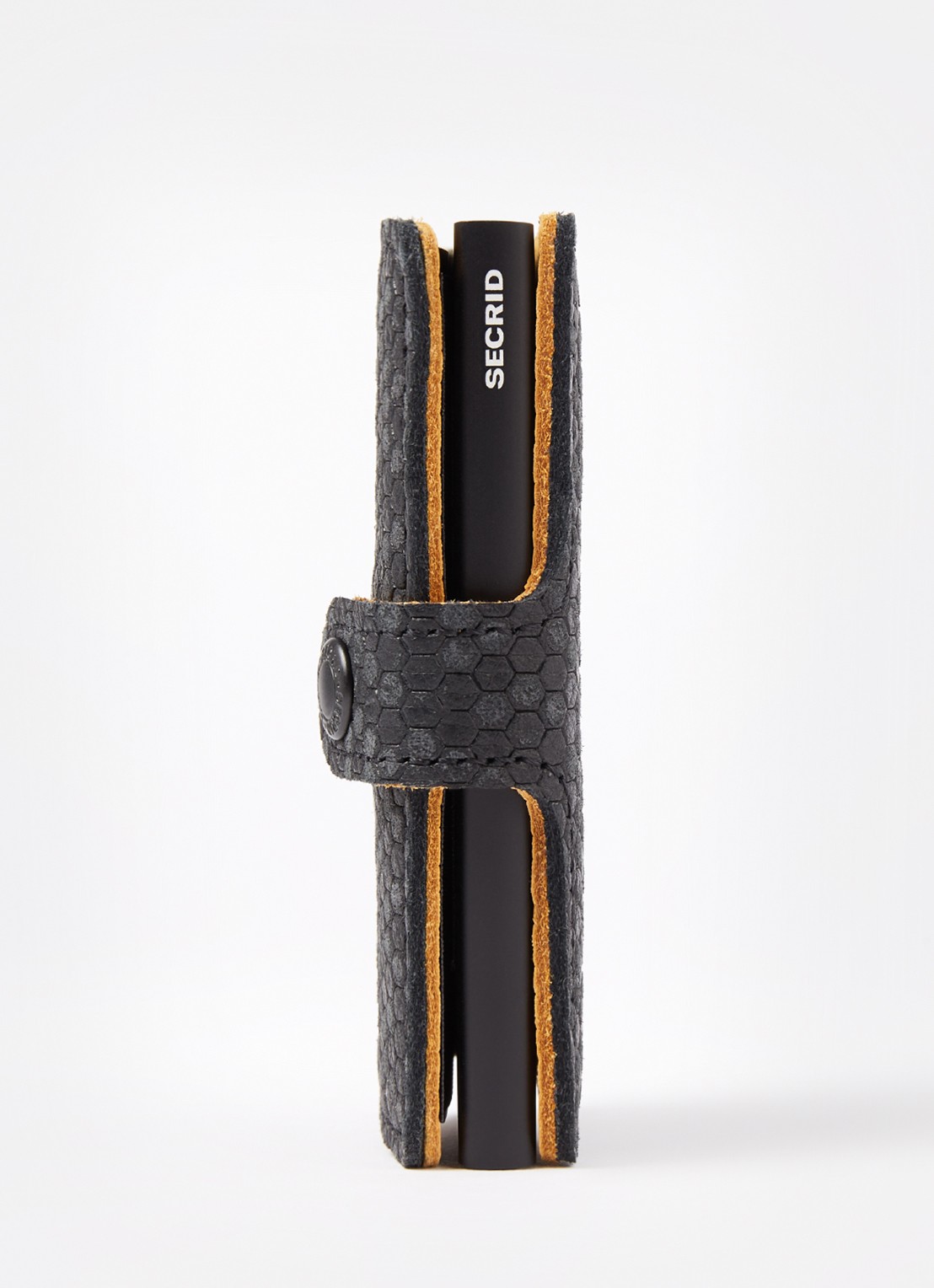Secrid Miniwallet Beehive Wallet pasjeshouder van leer - detail 2 zwart