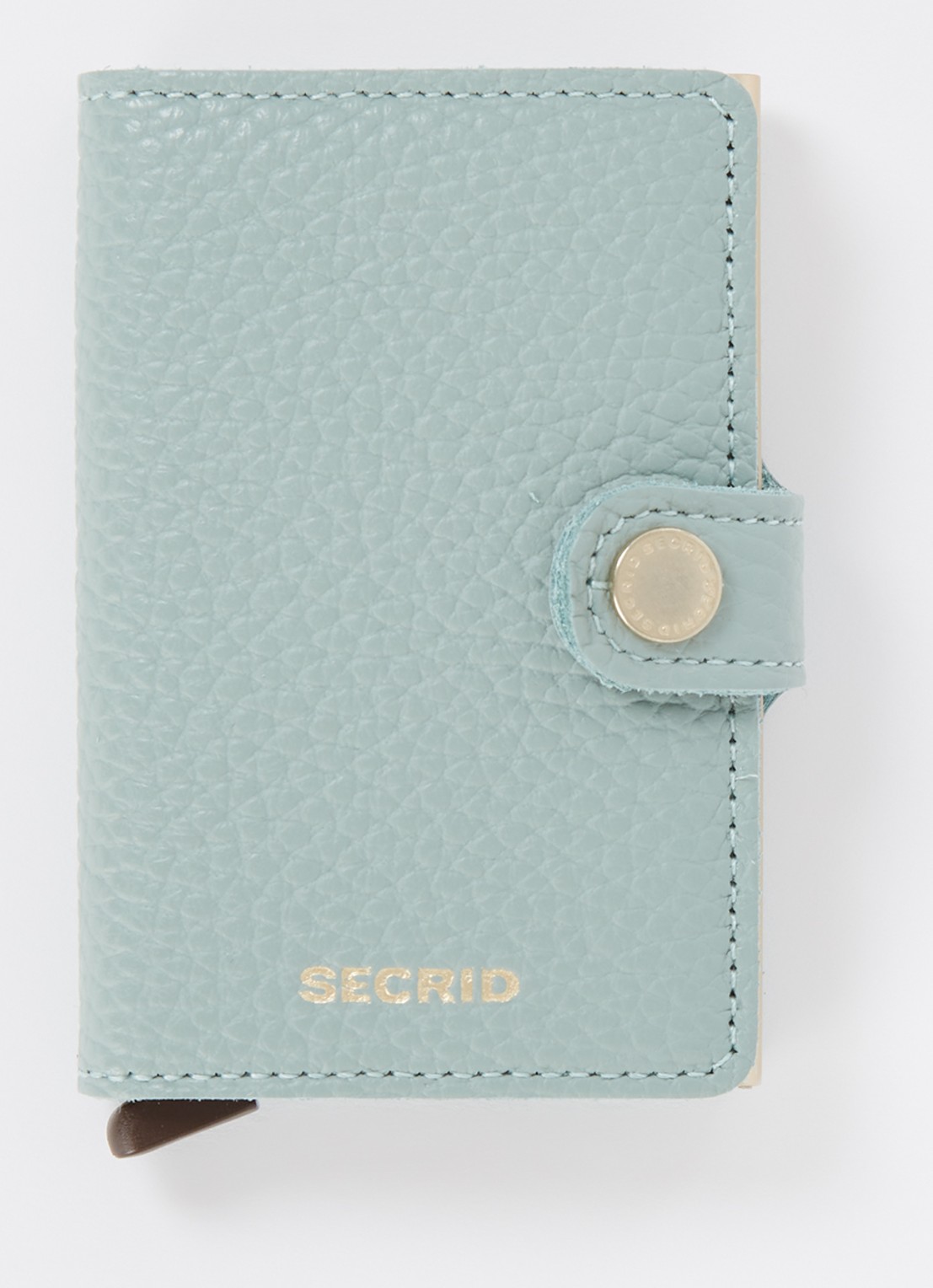 Secrid Miniwallet pasjeshouder van leer - voorkant mint
