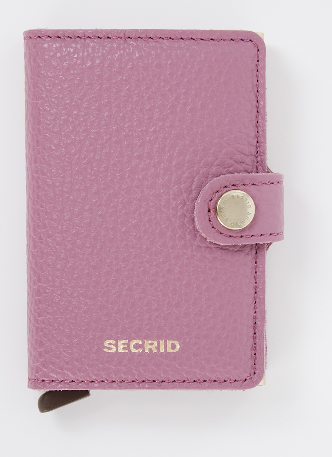 Secrid Miniwallet pasjeshouder van leer - voorkant roze