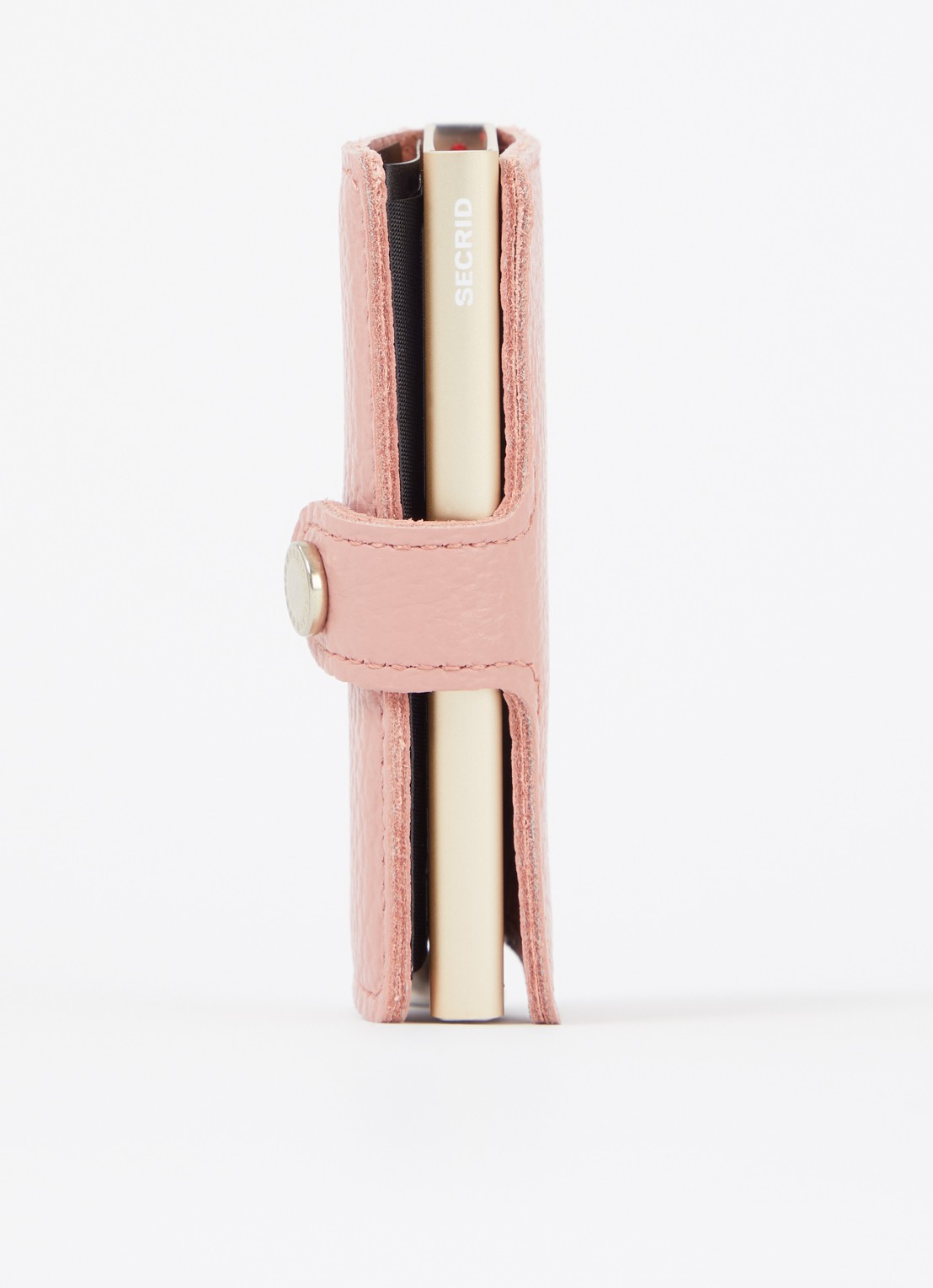 Secrid Miniwallet pasjeshouder van leer - detail roze