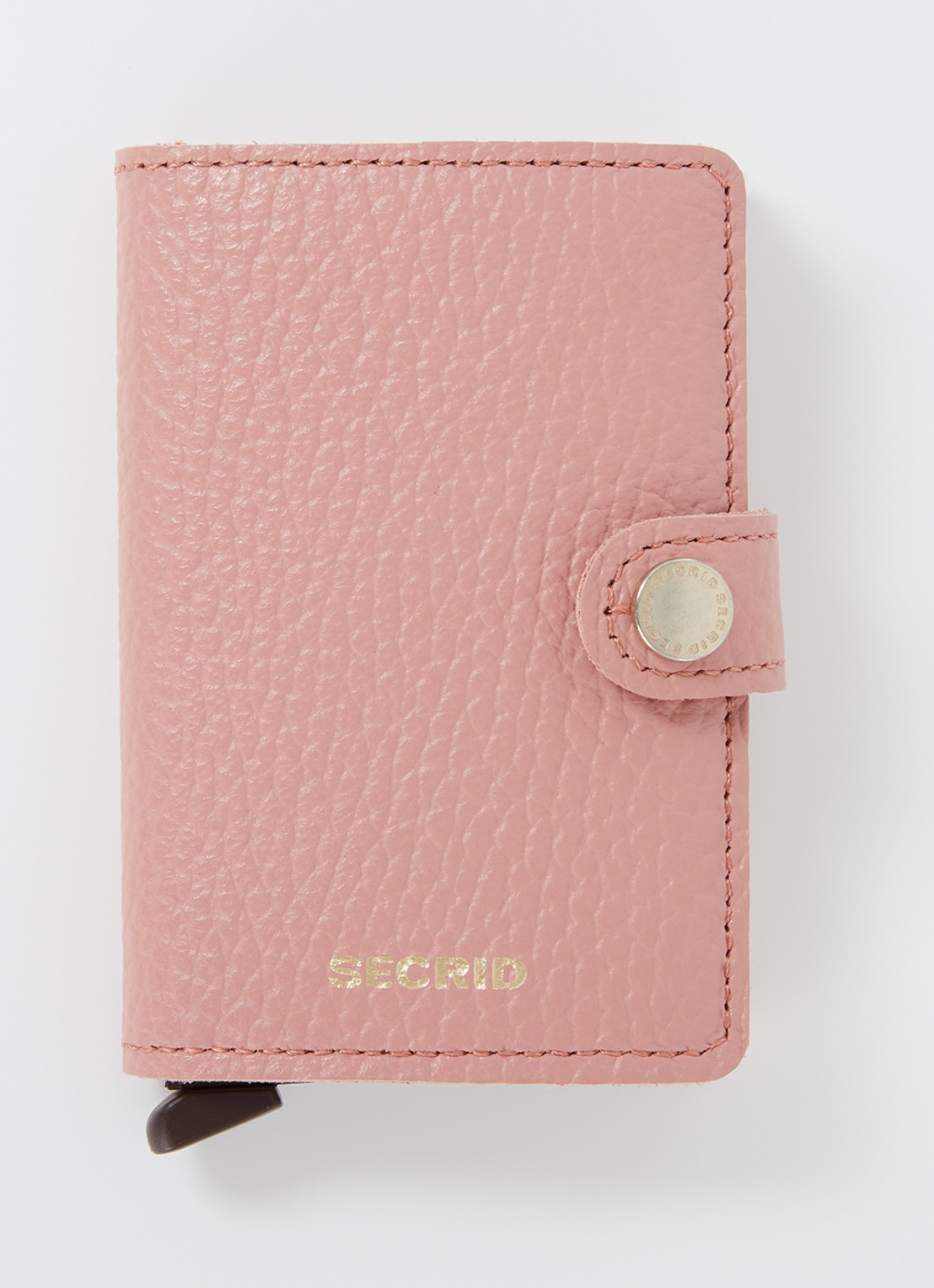 Secrid Miniwallet pasjeshouder van leer - voorkant 2 roze