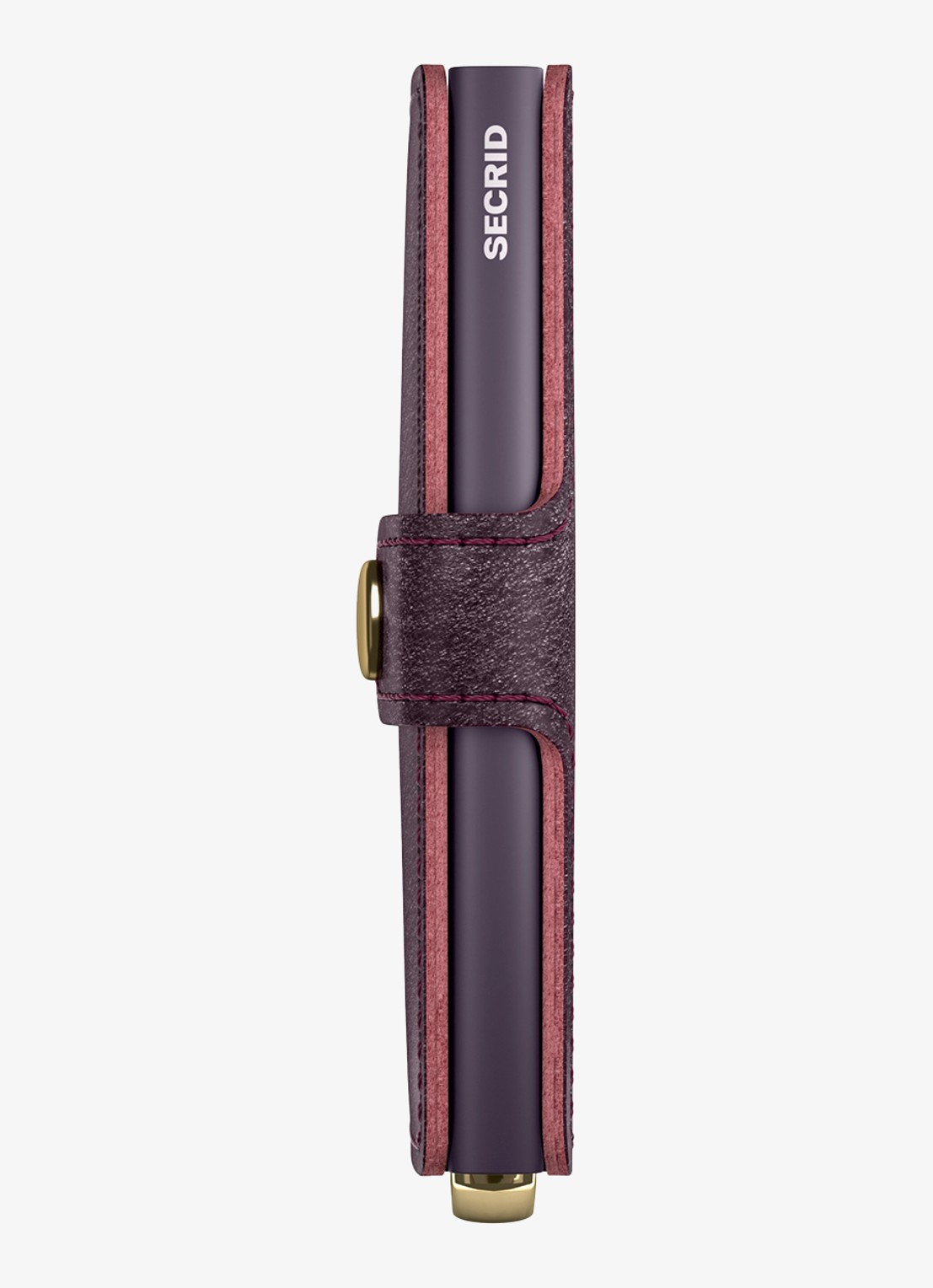 Secrid Miniwallet+ pasjeshouder van leer - achterkant 6 aubergine
