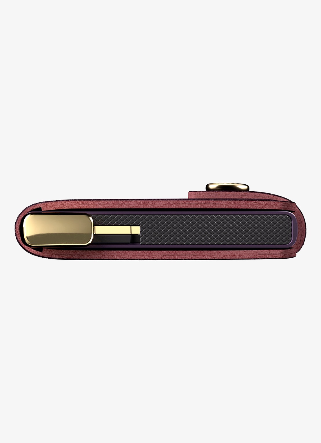 Secrid Miniwallet+ pasjeshouder van leer - detail 5 aubergine