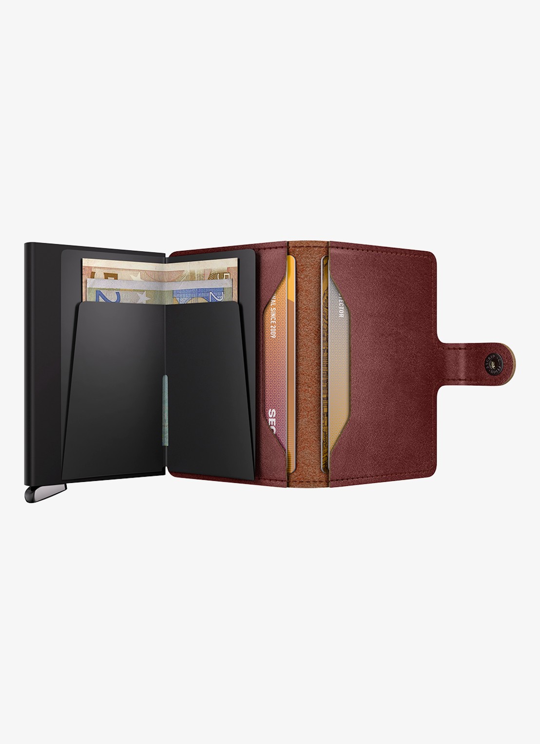 Secrid Miniwallet+ pasjeshouder van leer - detail 5 bruin