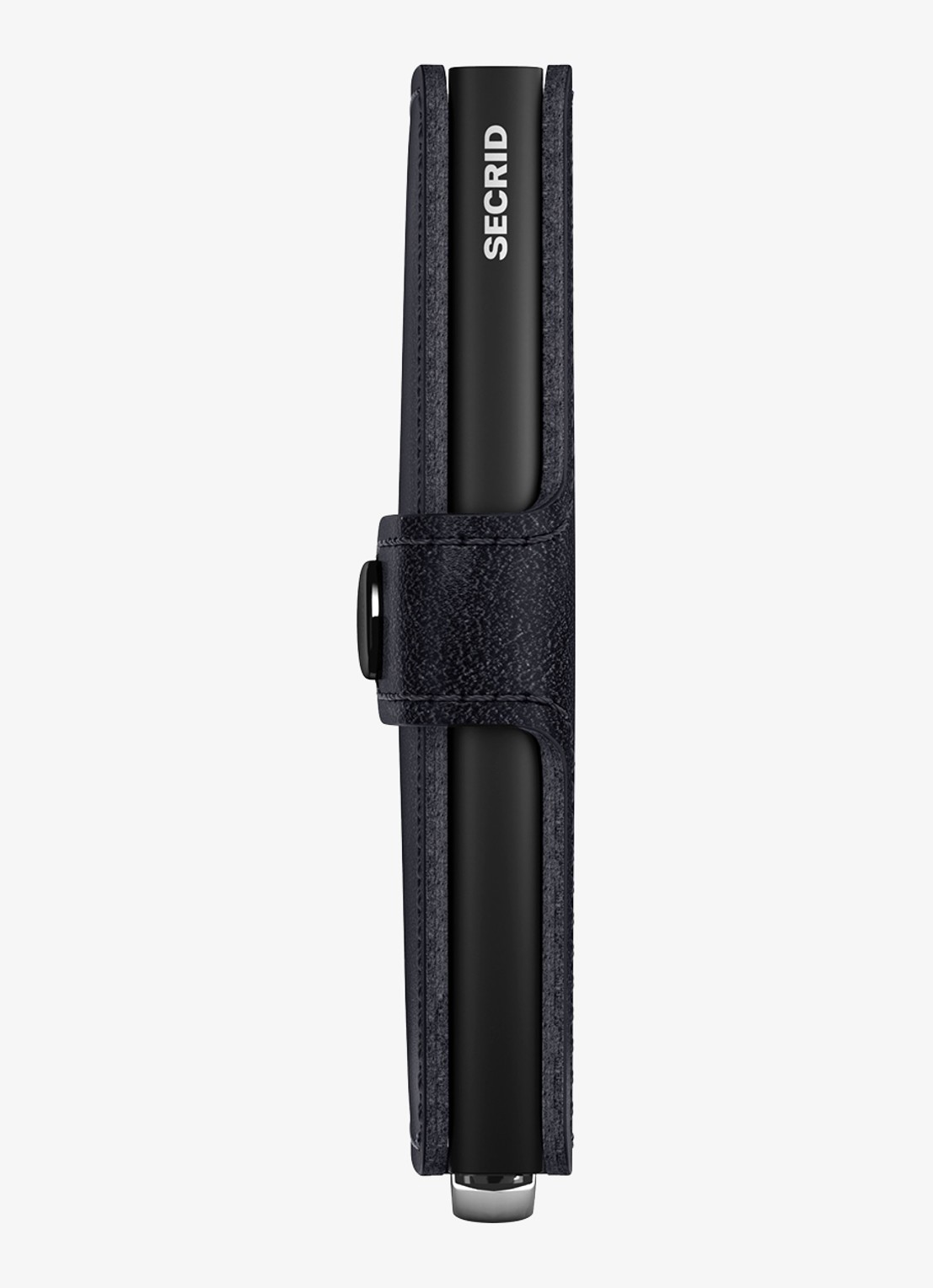 Secrid Miniwallet+ pasjeshouder van leer - achterkant donkerblauw