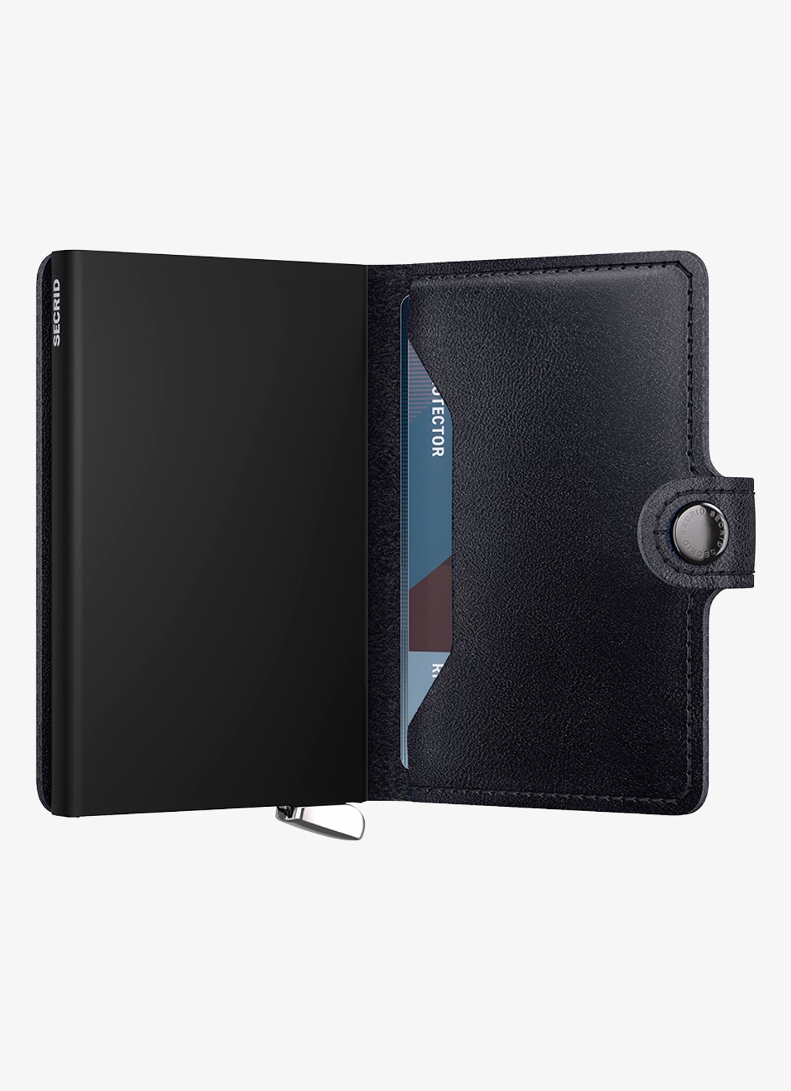 Secrid Miniwallet+ pasjeshouder van leer - detail 4 donkerblauw