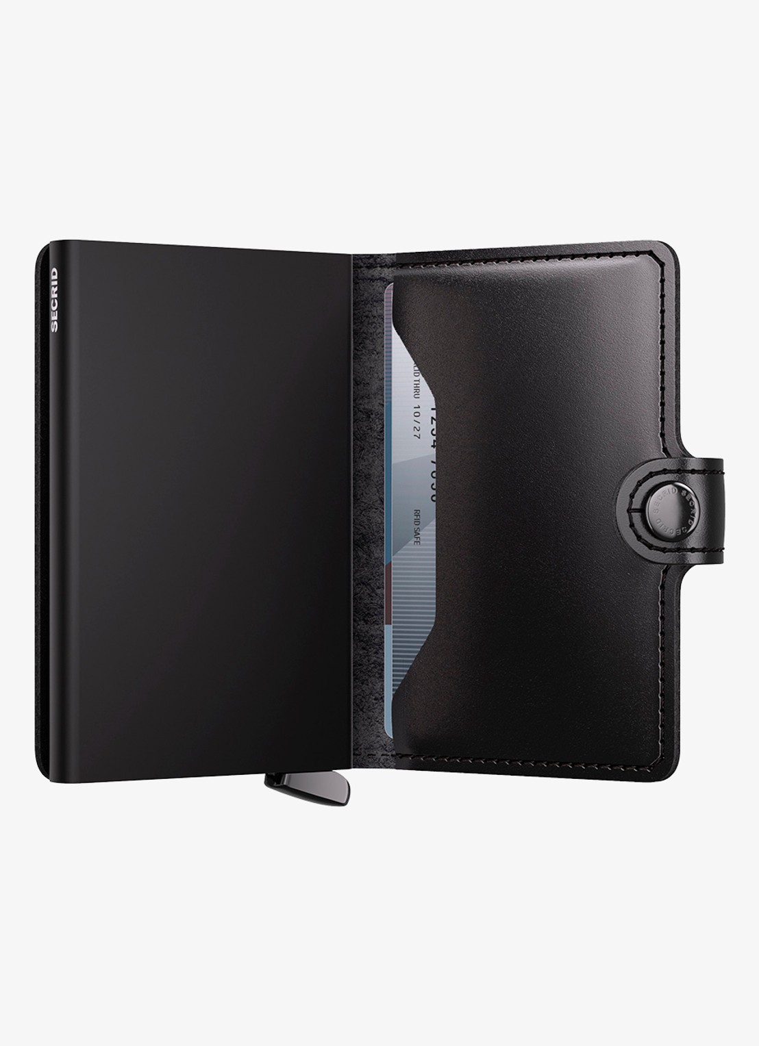 Secrid Miniwallet+ pasjeshouder van leer - detail 4 zwart