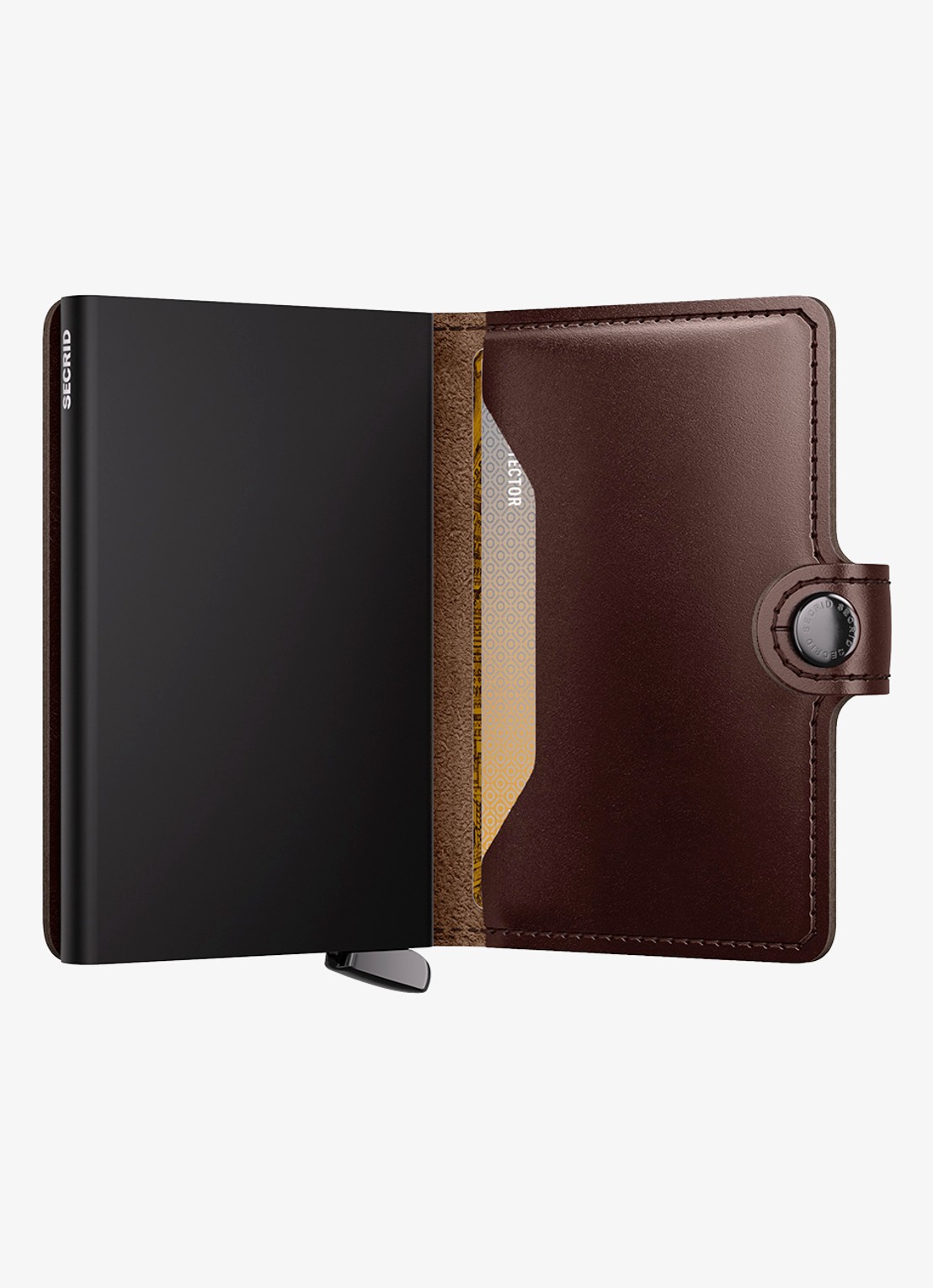 Secrid Miniwallet+ pasjeshouder van leer - detail 2 donkerbruin