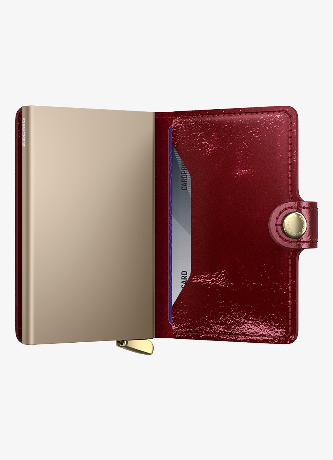 Secrid Miniwallet+ pasjeshouder van leer - detail 4 rood