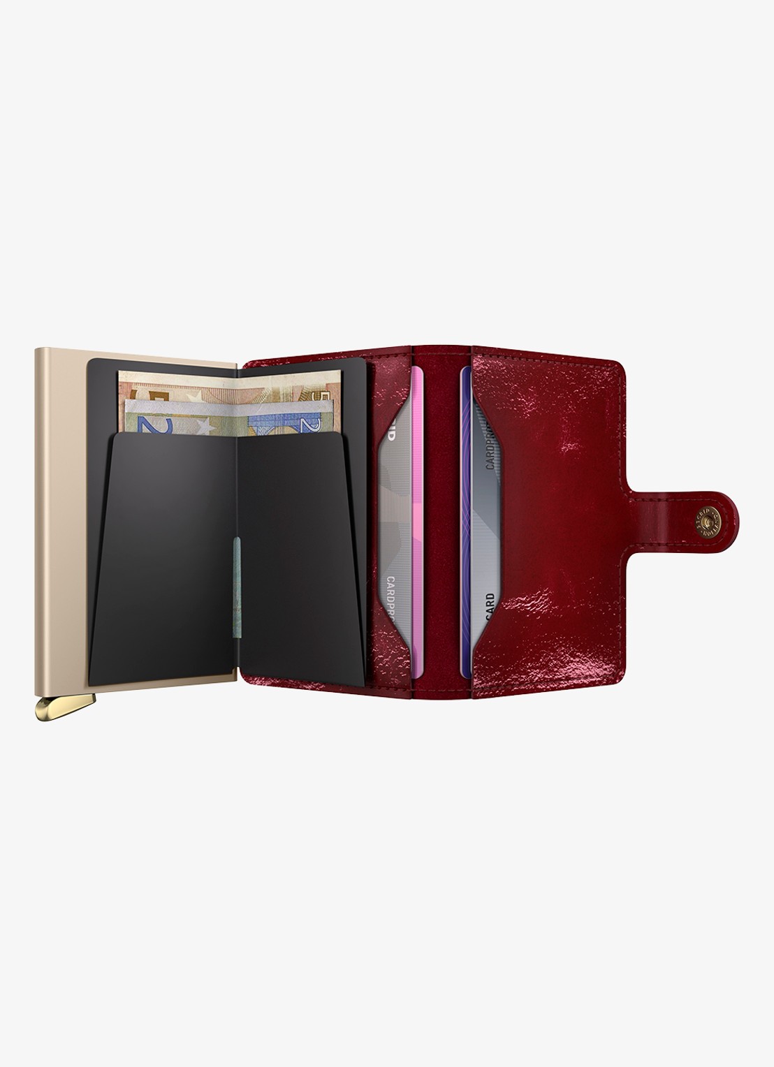 Secrid Miniwallet+ pasjeshouder van leer - detail 5 rood