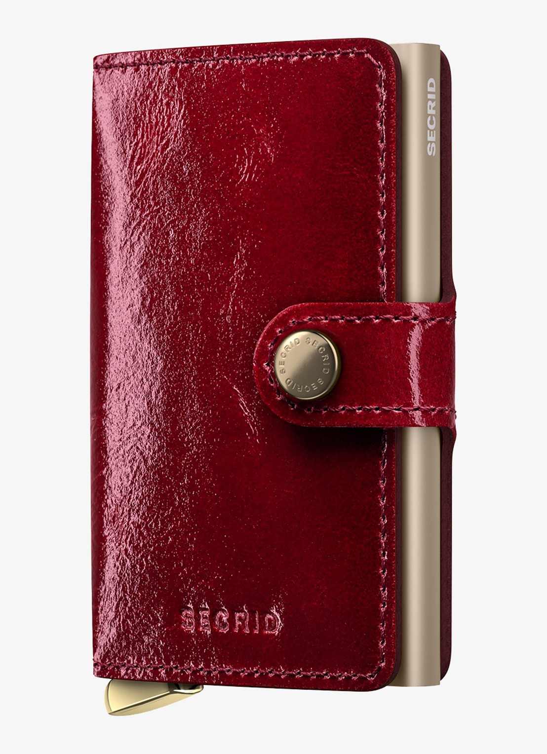 Secrid Miniwallet+ pasjeshouder van leer - voorkant 2 rood