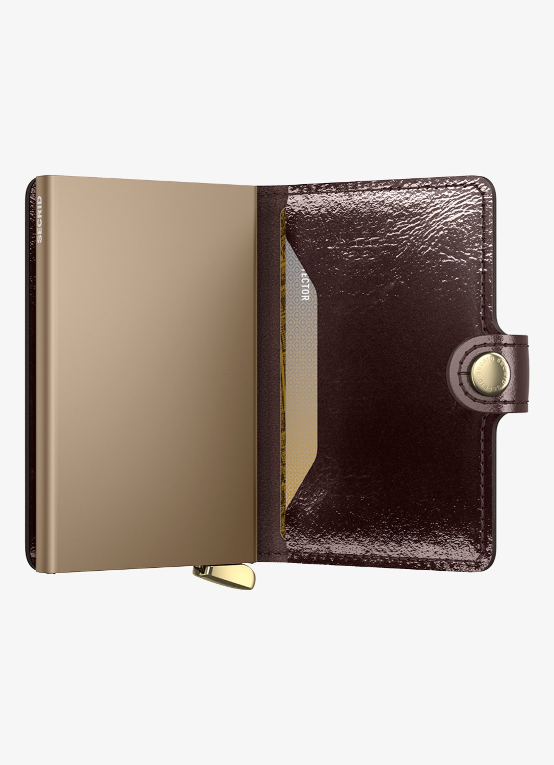 Secrid Miniwallet+ pasjeshouder van leer - achterkant 7 bordeauxrood