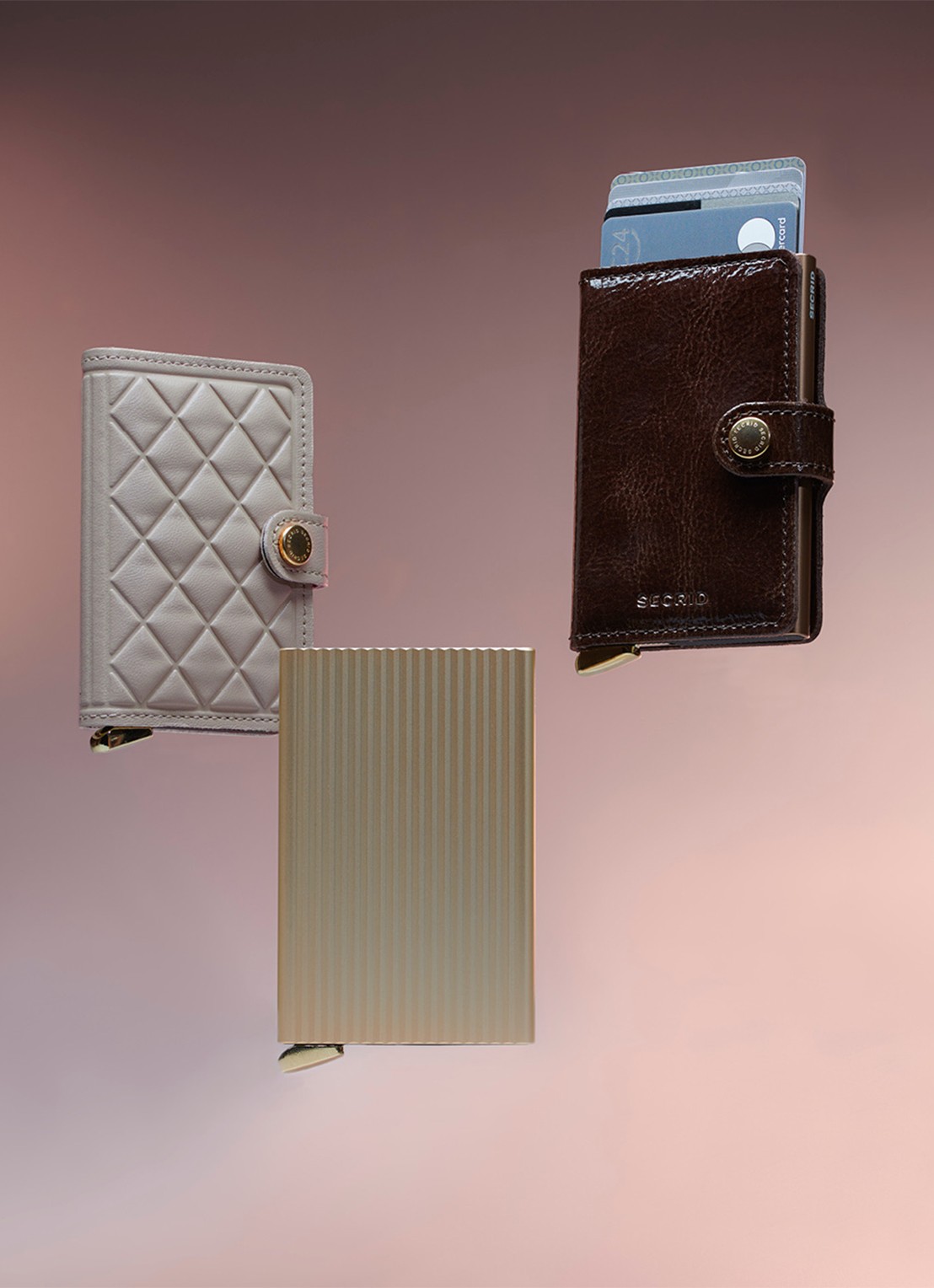 Secrid Miniwallet+ pasjeshouder van leer - detail 4 bordeauxrood