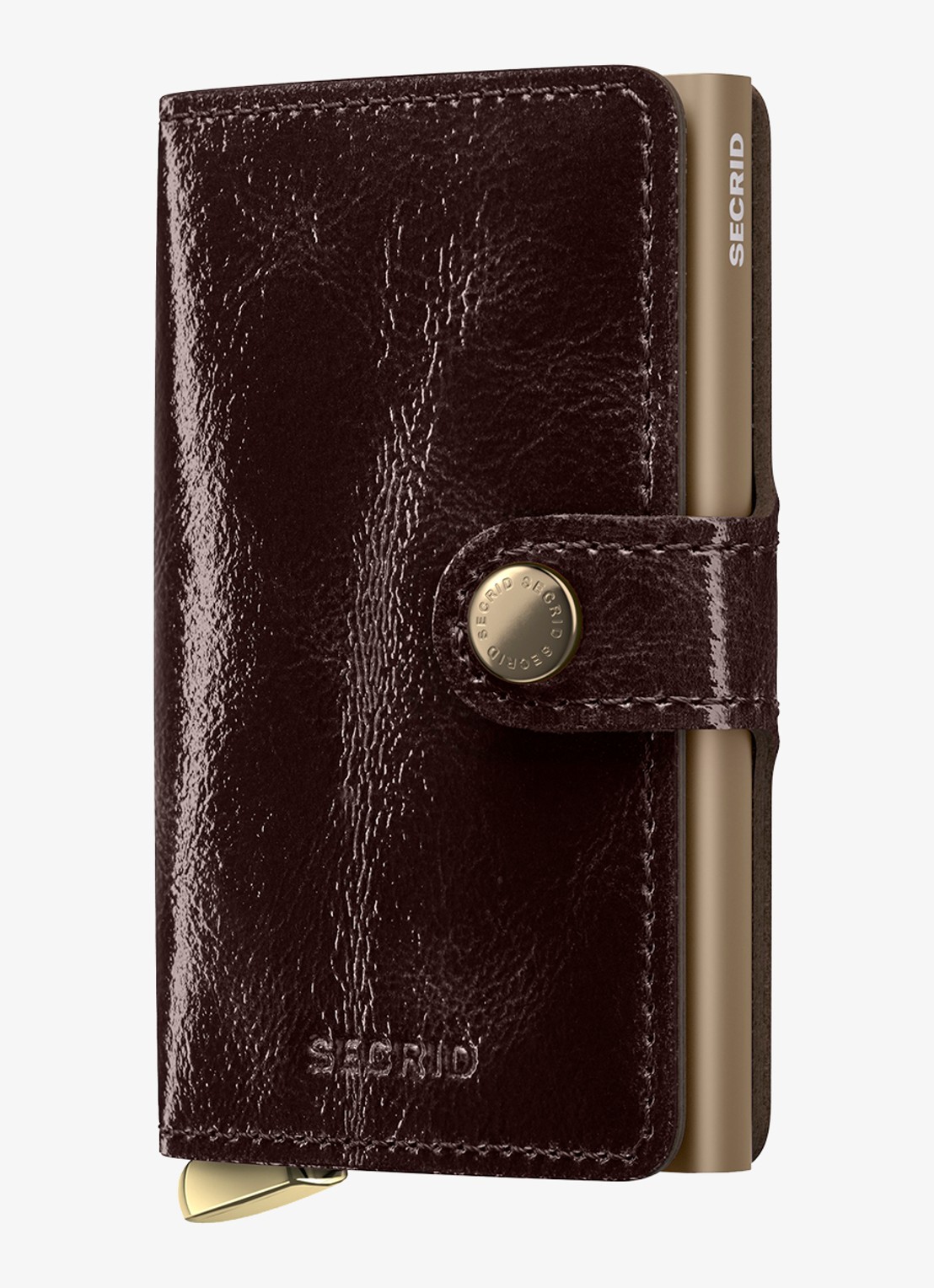 Secrid Miniwallet+ pasjeshouder van leer - voorkant 2 bordeauxrood