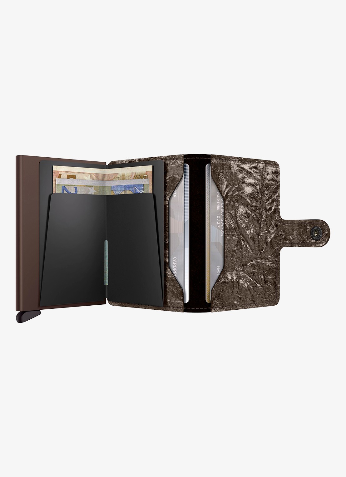 Secrid Miniwallet pasjeshouder van leer - detail 4 brons