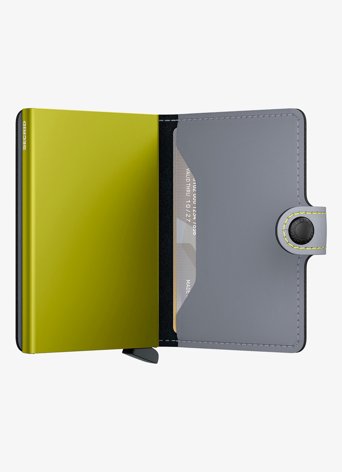 Secrid Miniwallet pasjeshouder van leer - detail 3 lichtgrijs
