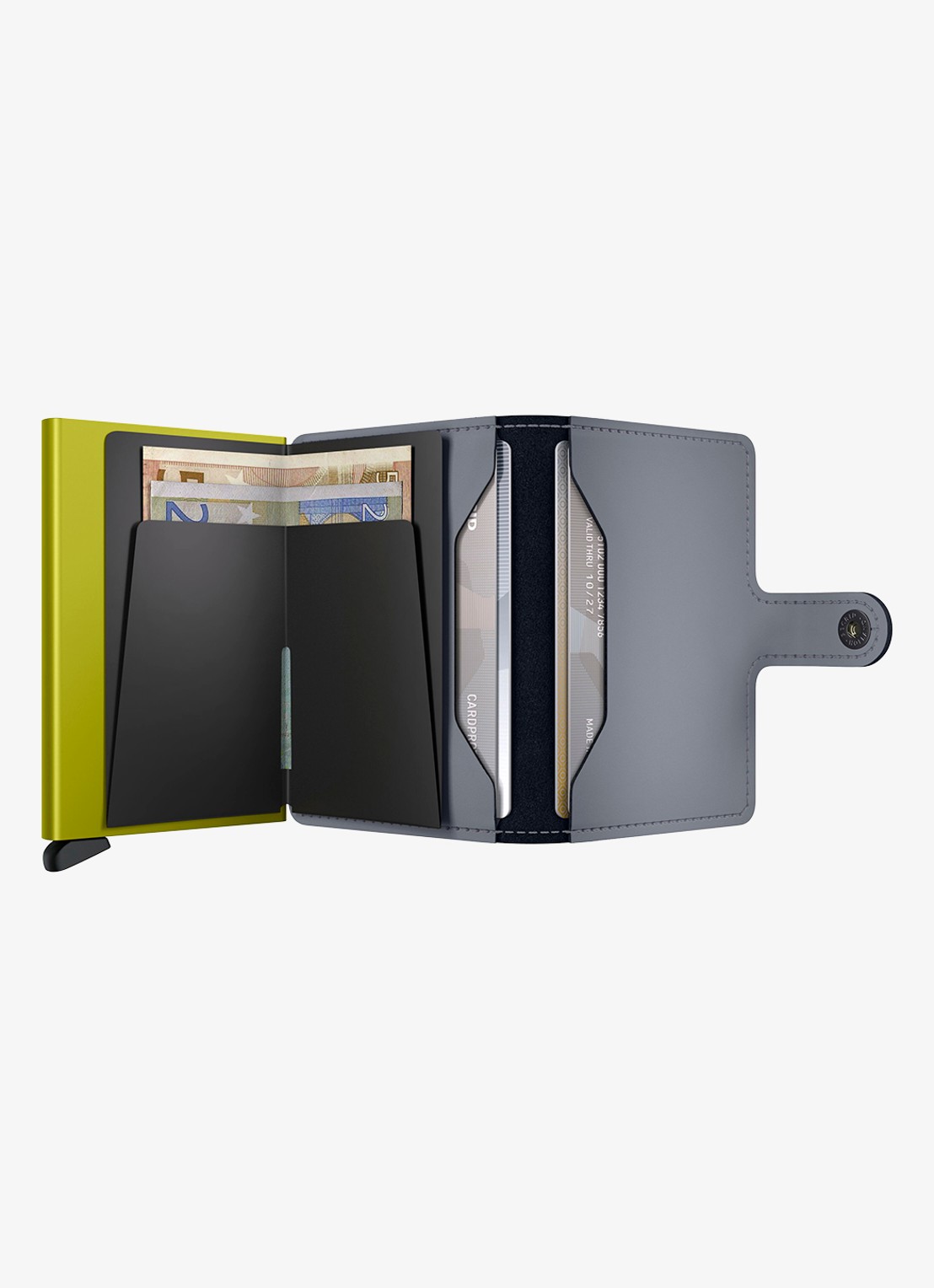 Secrid Miniwallet pasjeshouder van leer - detail 4 lichtgrijs