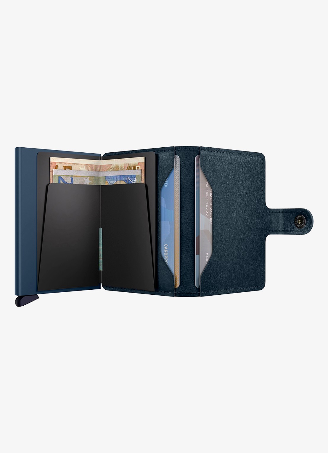 Secrid Miniwallet pasjeshouder van leer - detail 2 donkerblauw