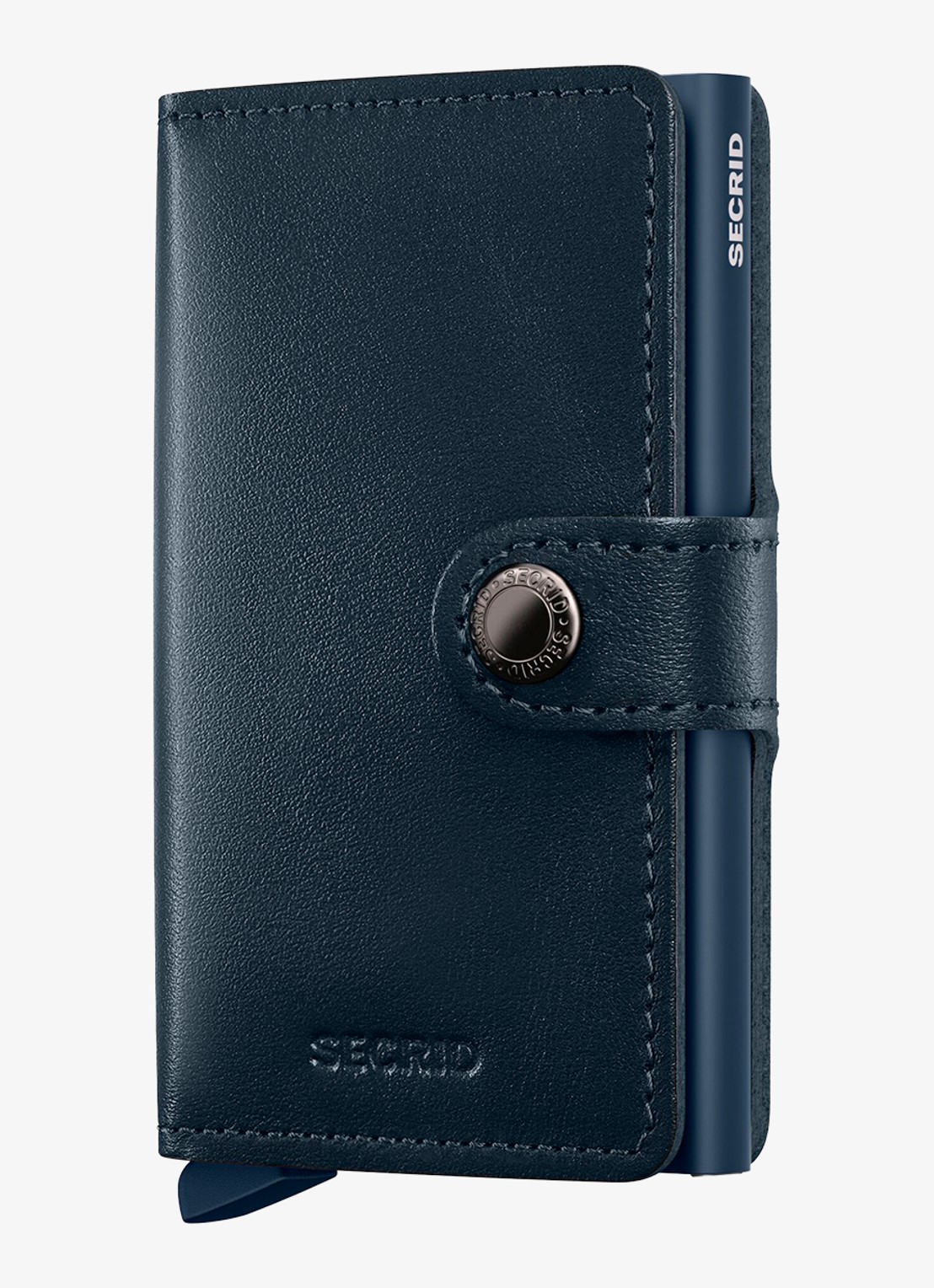 Secrid Miniwallet pasjeshouder van leer - voorkant 5 donkerblauw