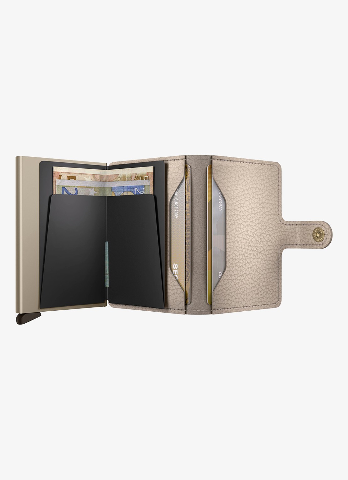 Secrid Miniwallet pasjeshouder van leer - detail 4 taupe