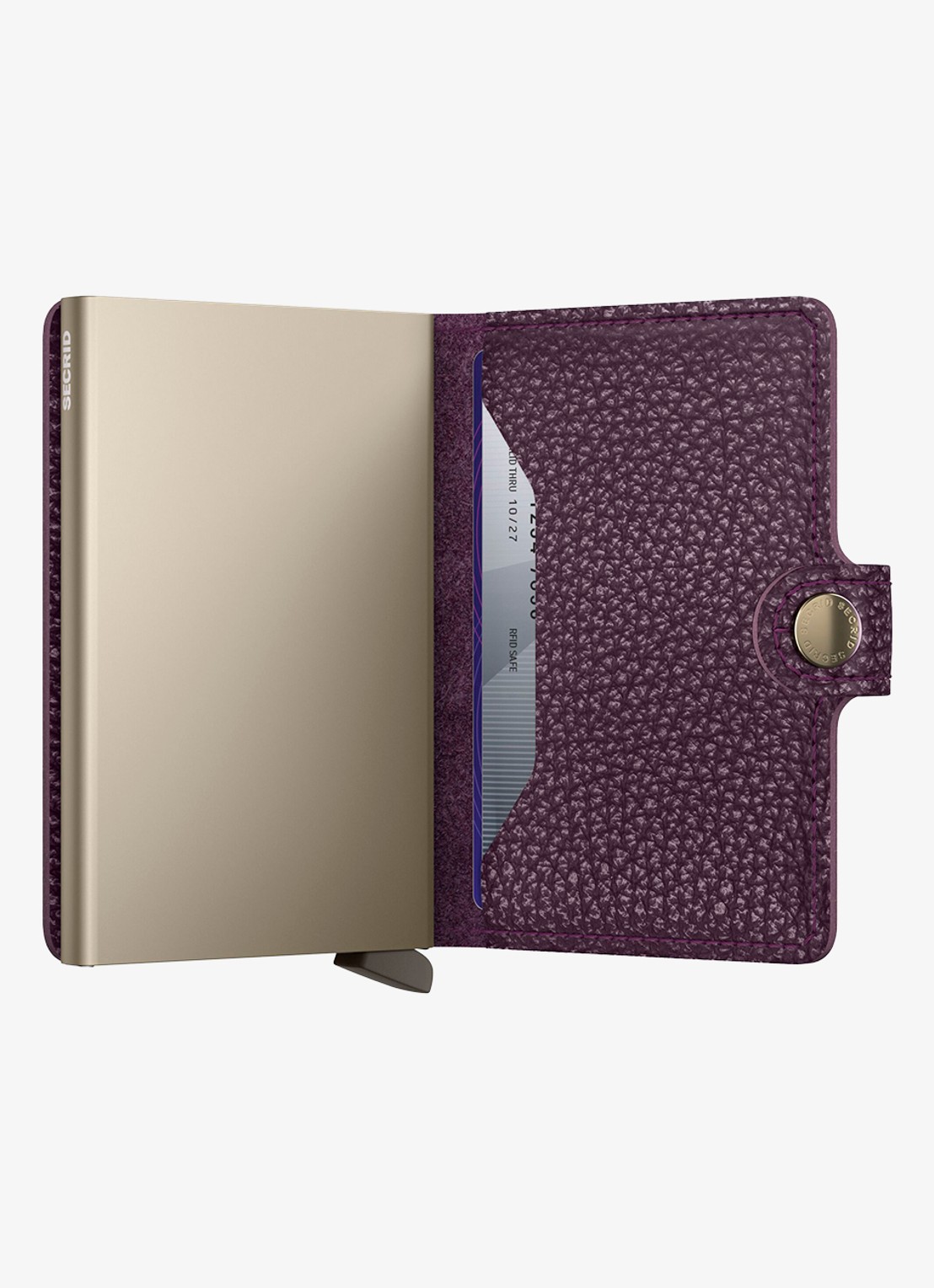 Secrid Miniwallet pasjeshouder van leer - detail 3 paars
