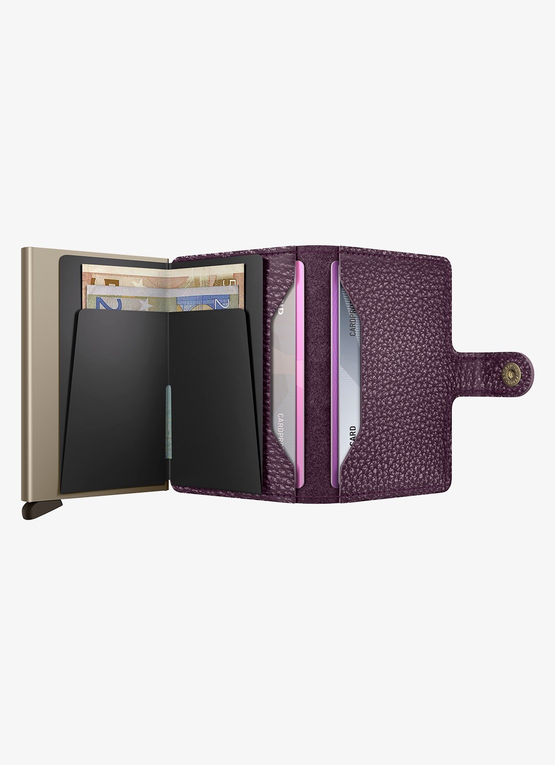 Secrid Miniwallet pasjeshouder van leer - detail 4 paars