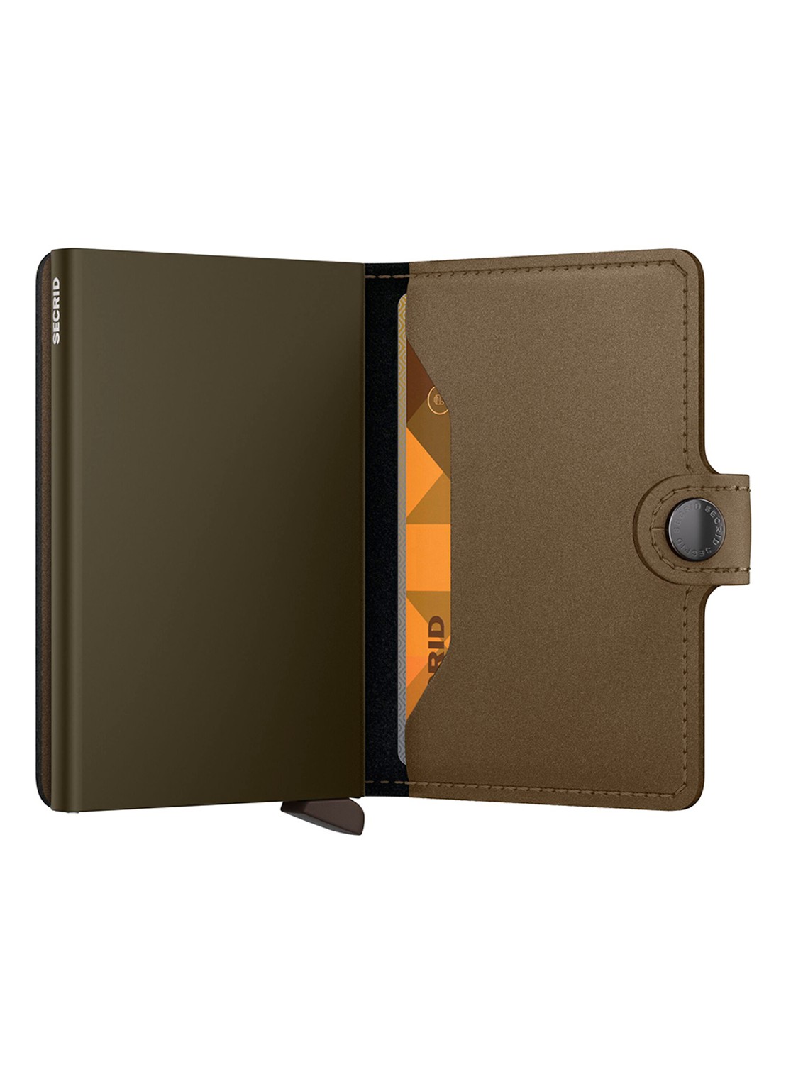 Secrid Miniwallet pasjeshouder van leer - detail 2 brons