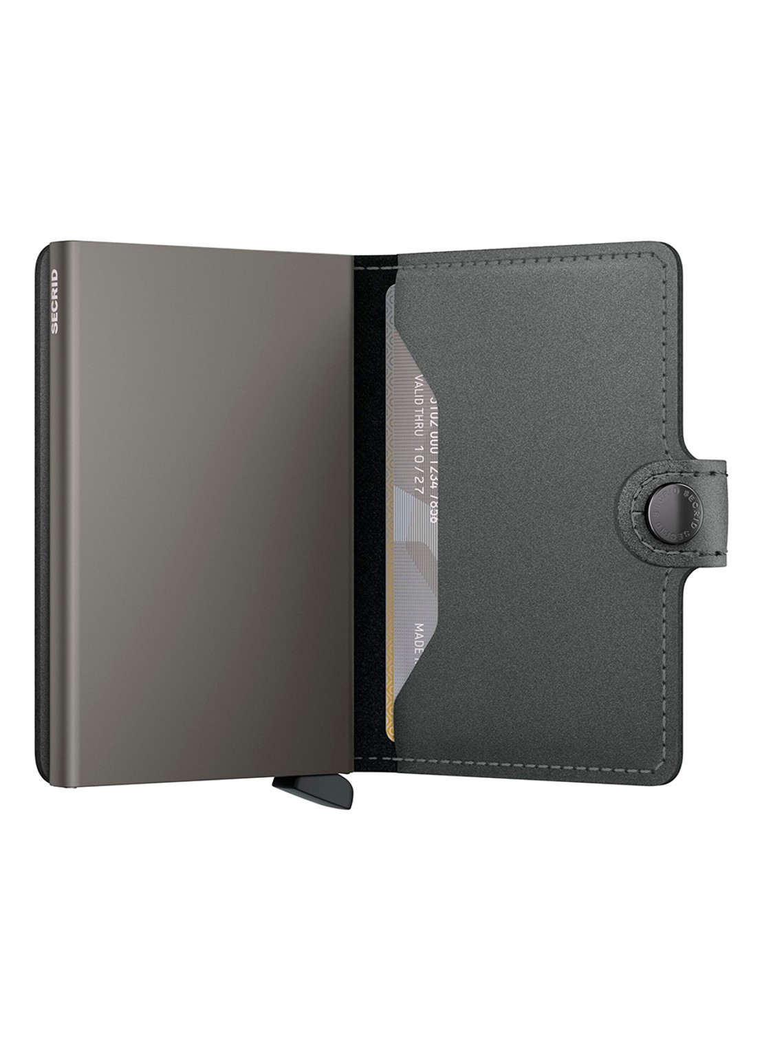Secrid Miniwallet pasjeshouder van leer - detail 4 grijs