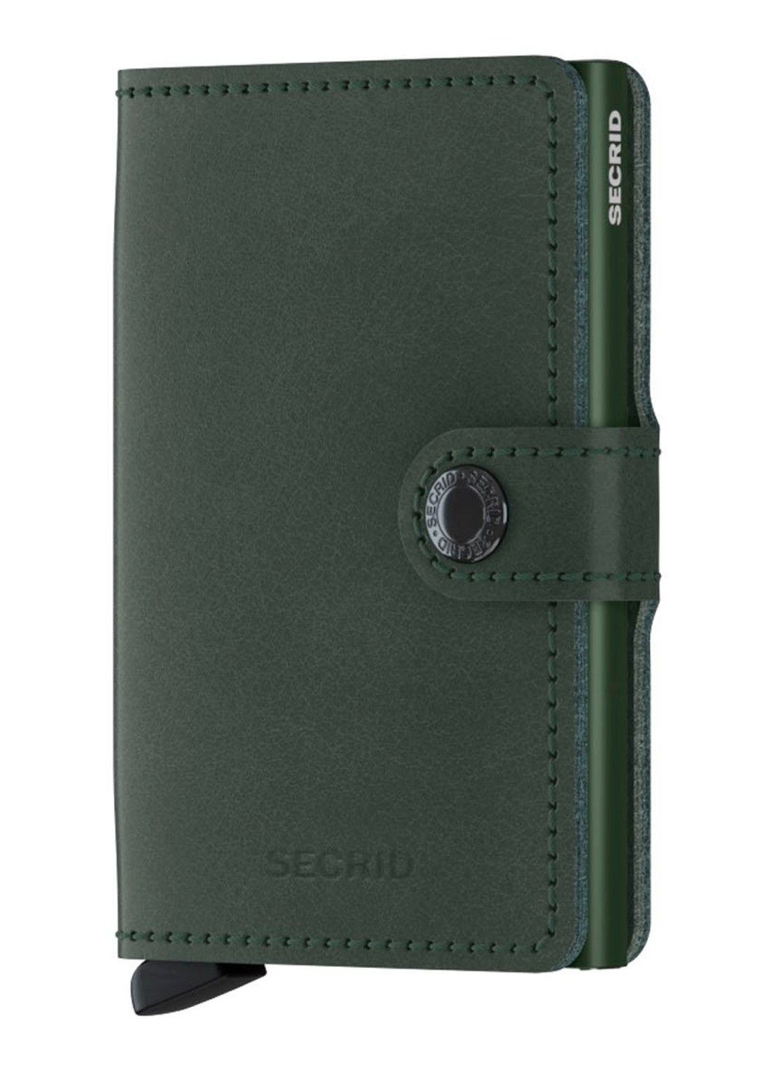 Secrid Miniwallet Wallet pasjeshouder van leer - voorkant groen