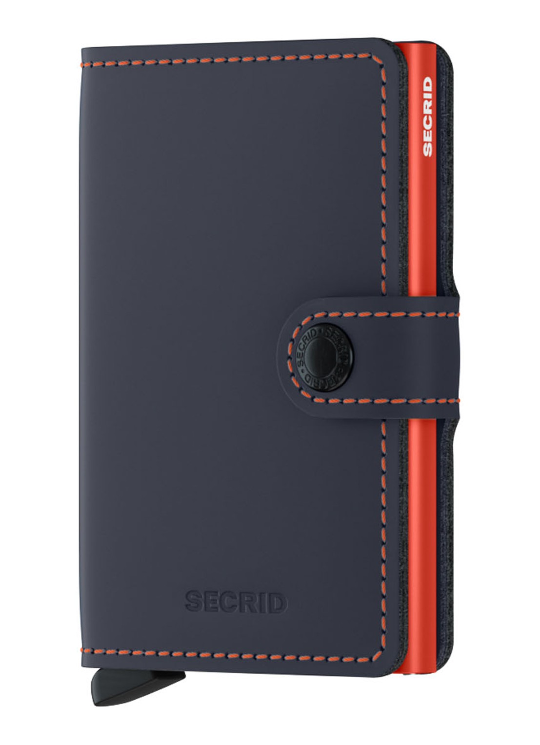Secrid Miniwallet Wallet pasjeshouder van leer - voorkant 2 donkerblauw