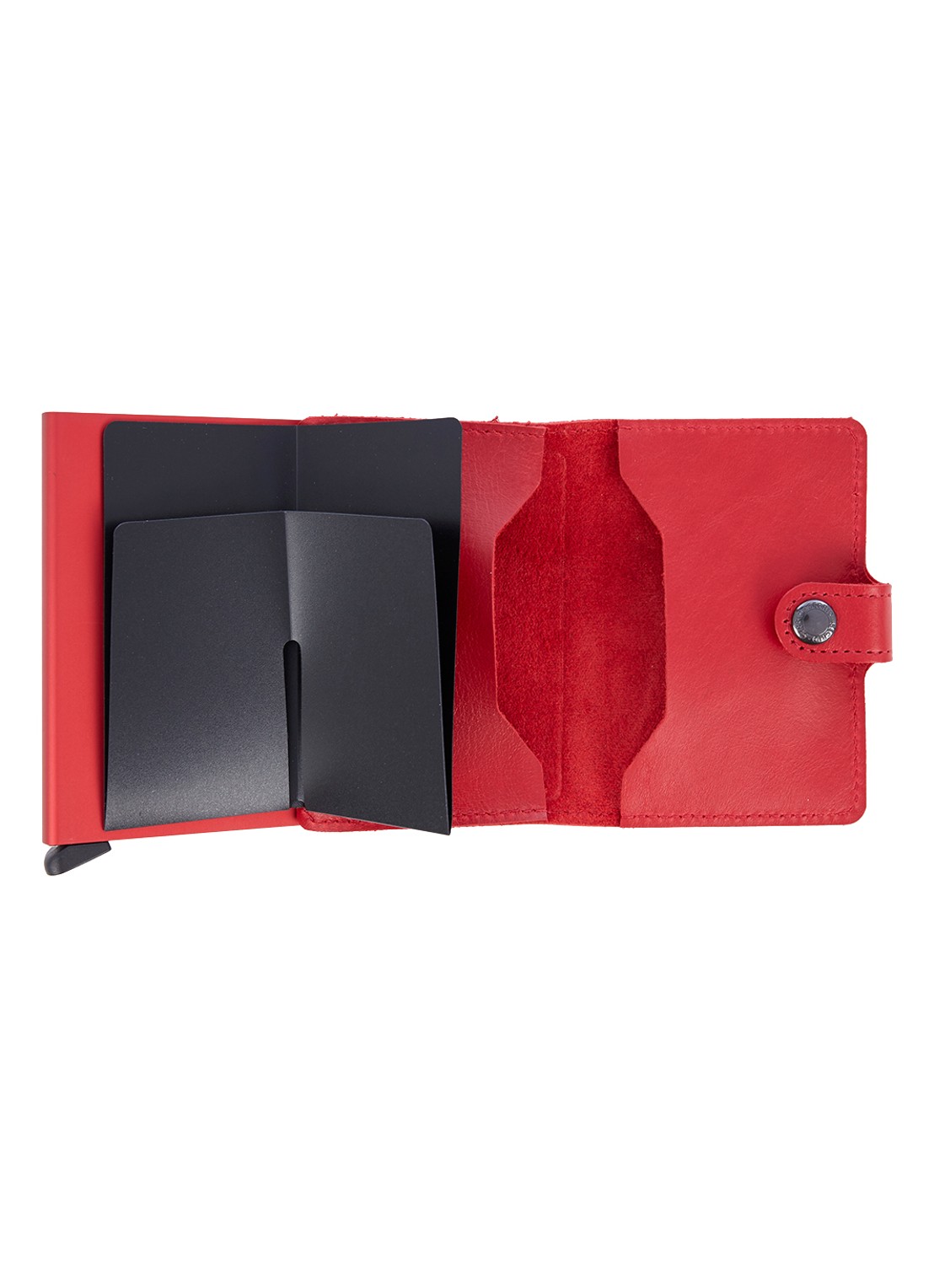 Secrid Miniwallet Wallet pasjeshouder van leer - detail 2 steenrood