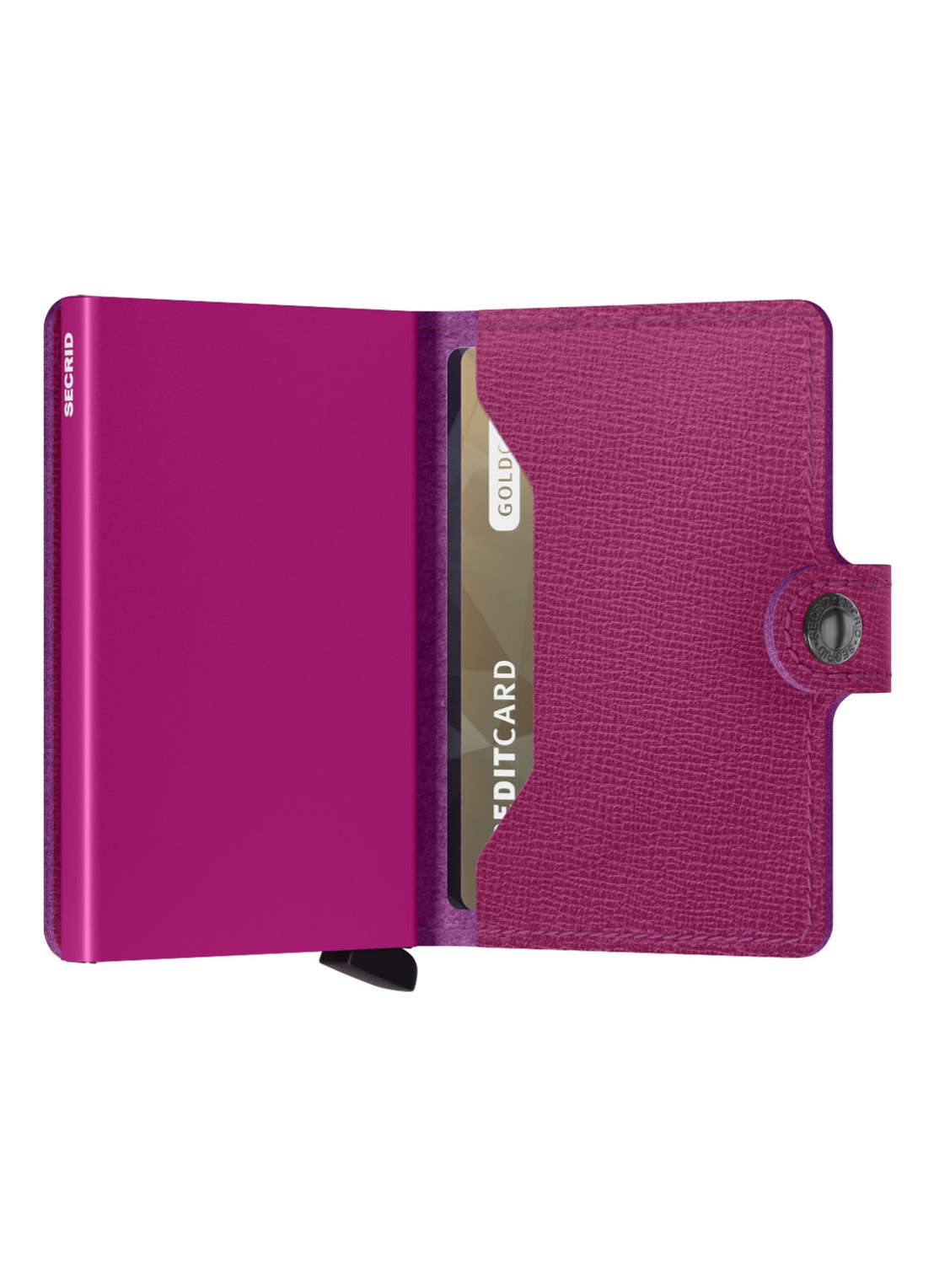 Secrid Miniwallet Wallet pasjeshouder van leer - detail 2 fuchsia
