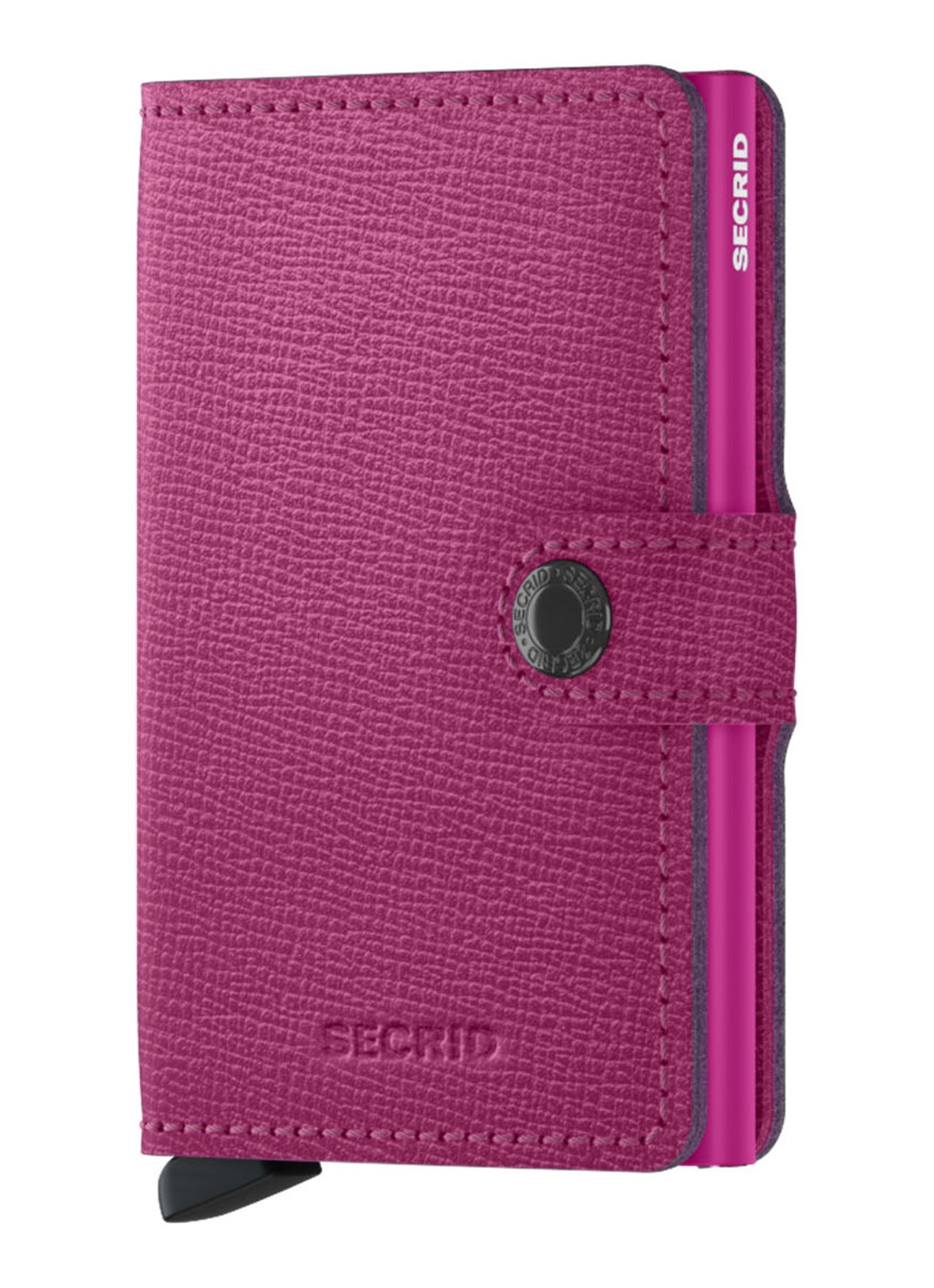 Secrid Miniwallet Wallet pasjeshouder van leer - voorkant 4 fuchsia