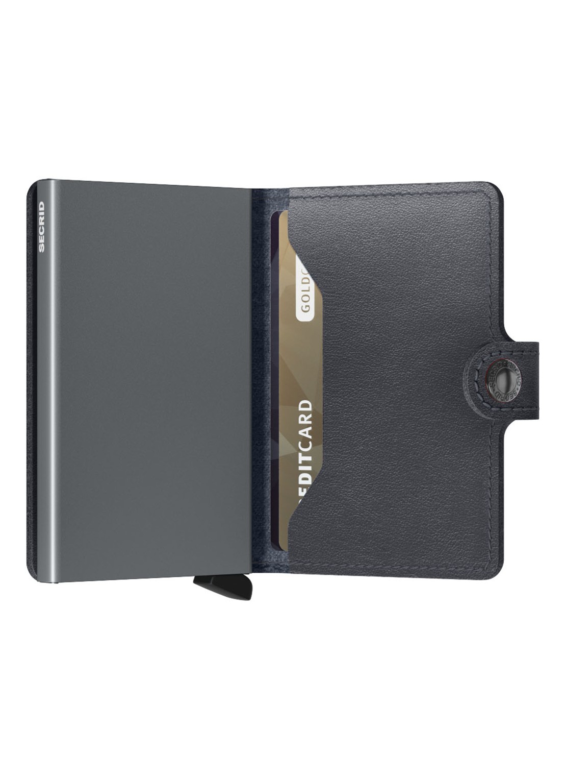 Secrid Miniwallet Wallet pasjeshouder van leer - detail 4 grijs