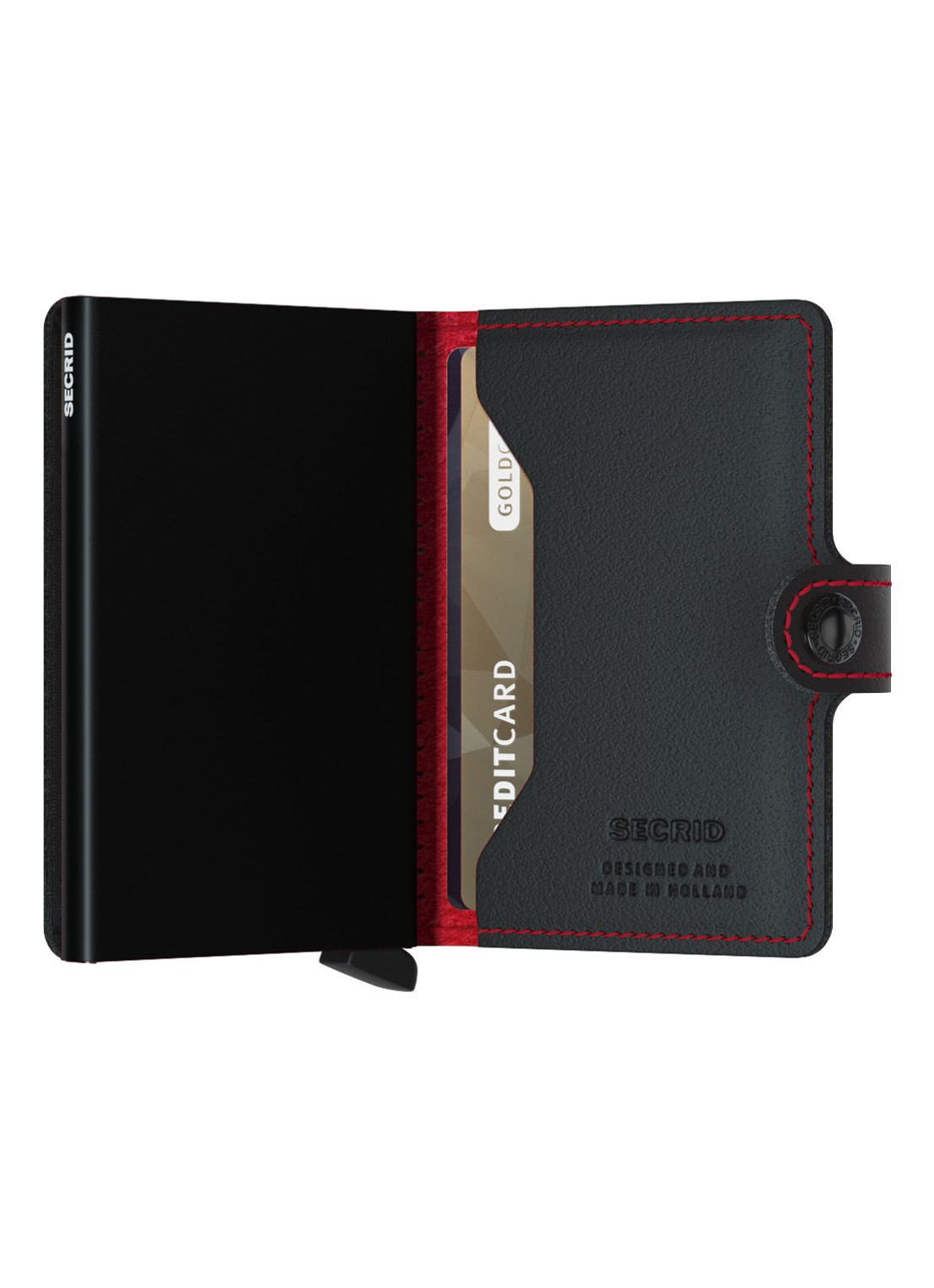 Secrid Miniwallet Wallet pasjeshouder van leer - detail 4 zwart