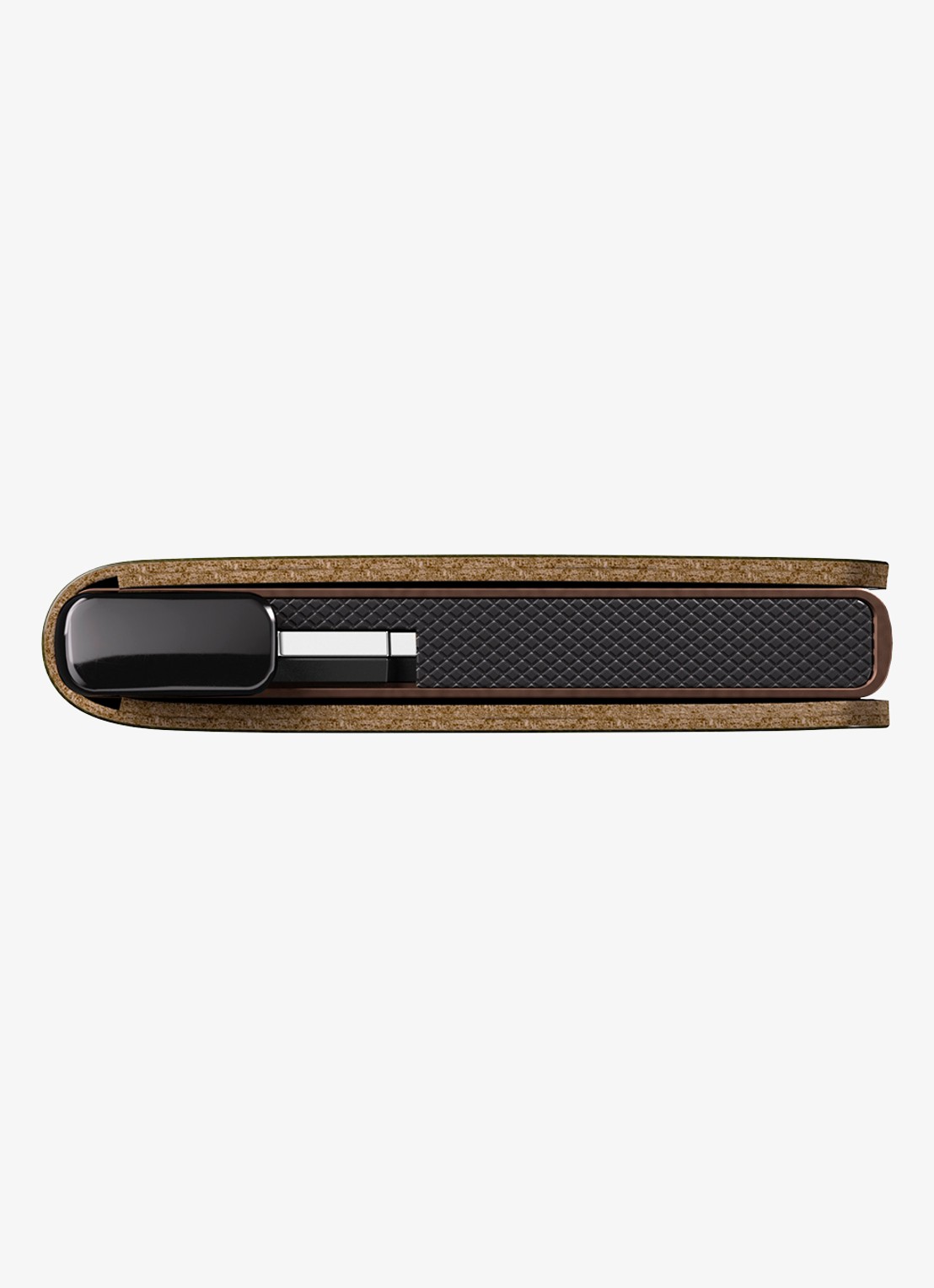 Secrid Slimwallet+ pasjeshouder van leer - detail 6 kastanjebruin