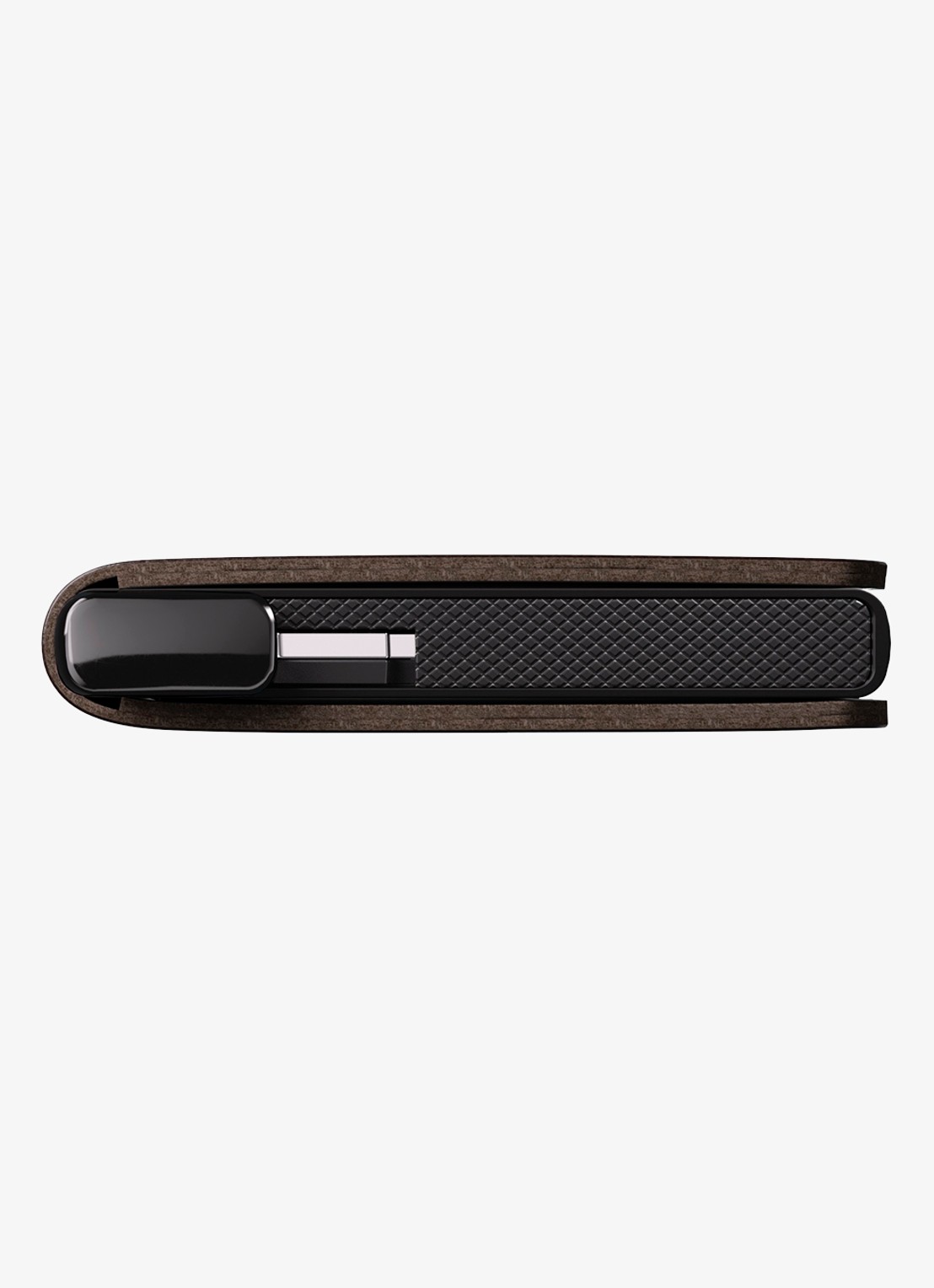 Secrid Slimwallet+ pasjeshouder van leer - detail 3 donkerbruin