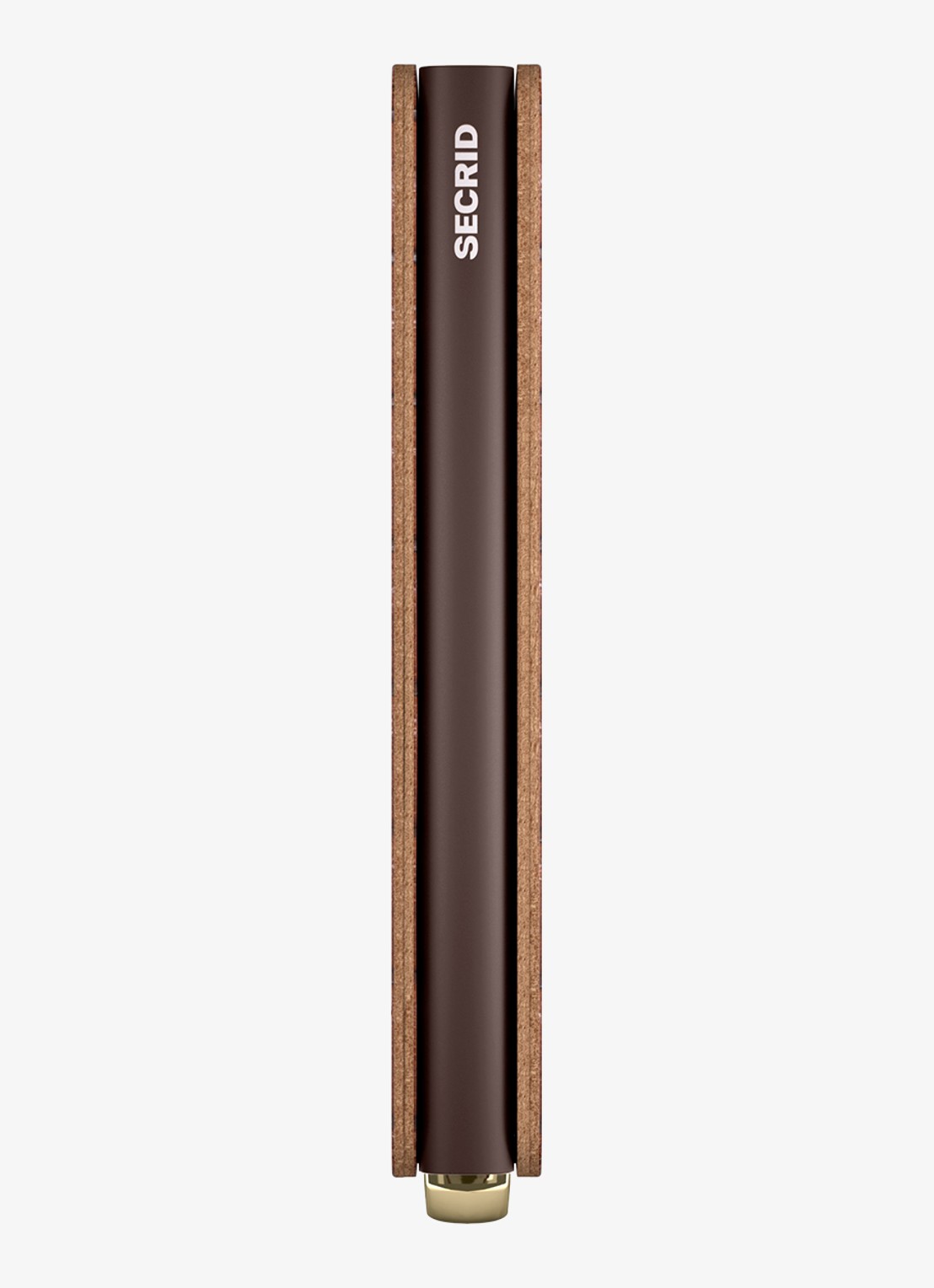 Secrid Slimwallet+ pasjeshouder van leer - achterkant cognac
