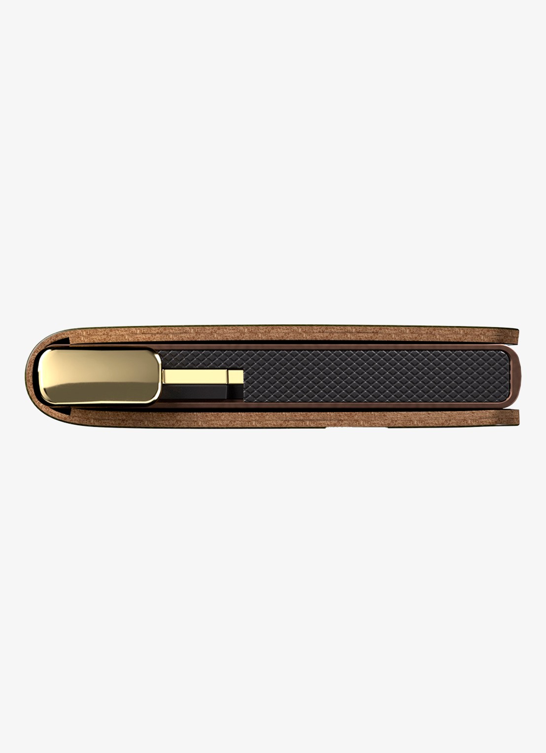 Secrid Slimwallet+ pasjeshouder van leer - detail 6 cognac