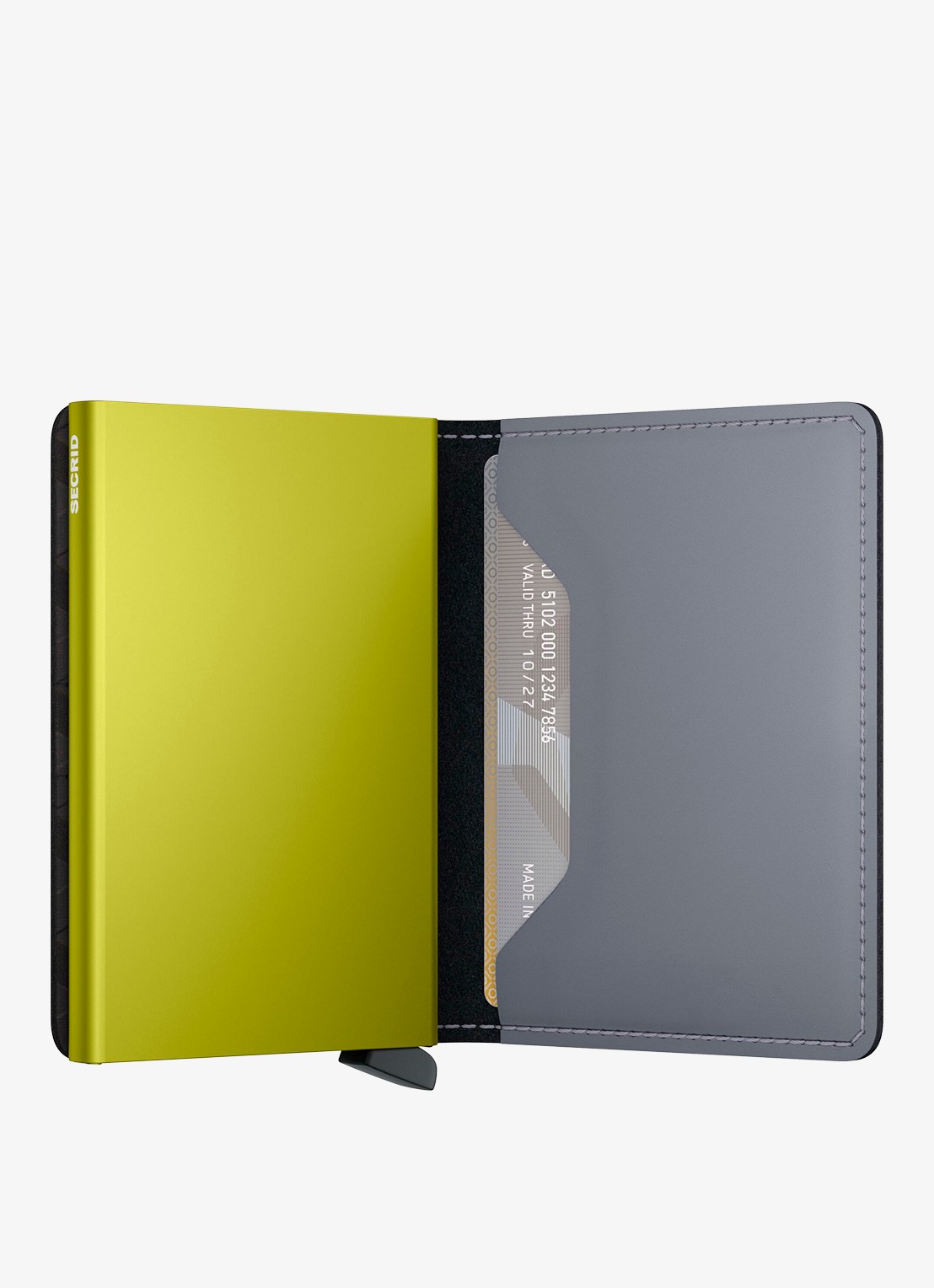 Secrid Slimwallet pasjeshouder van leer - detail 3 lichtgrijs