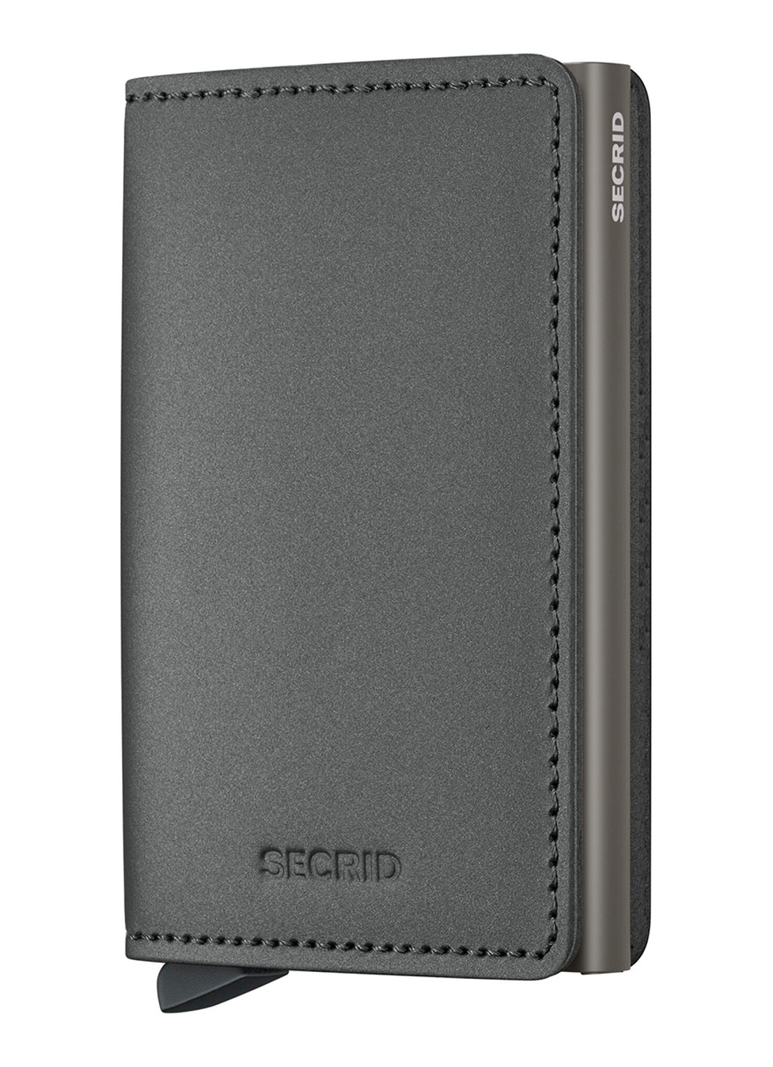 Secrid Slimwallet pasjeshouder van leer - voorkant 5 grijs